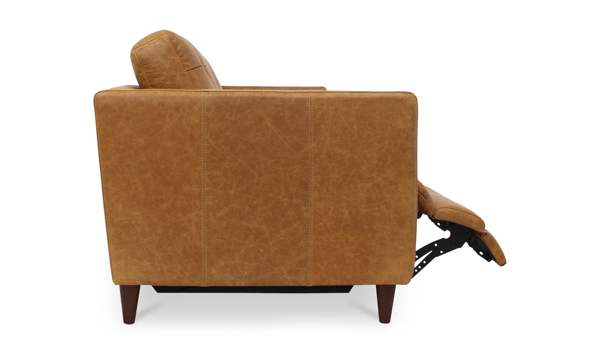 Bridgers Power Recliner Sofa Tan Leather - Image 7