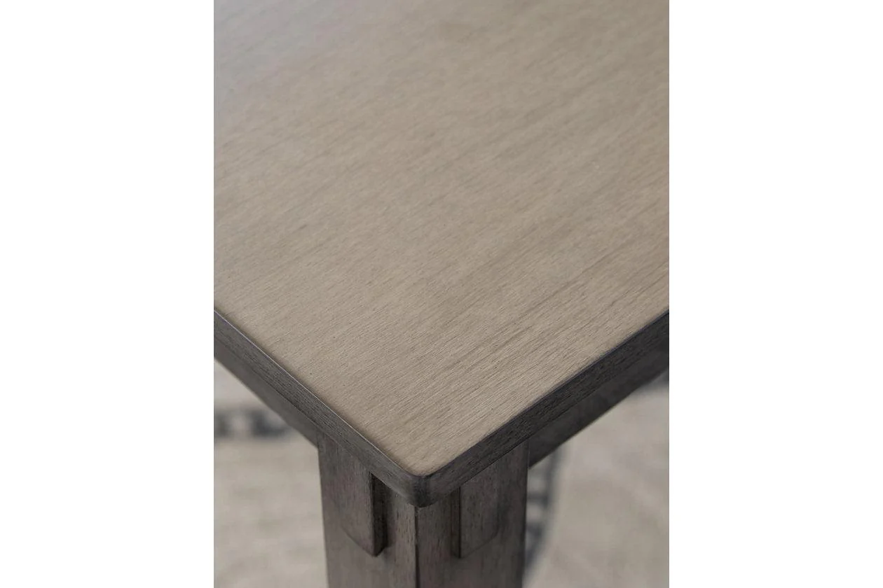 Bridson Gray Dining Table and Chairs with Bench - Image 5