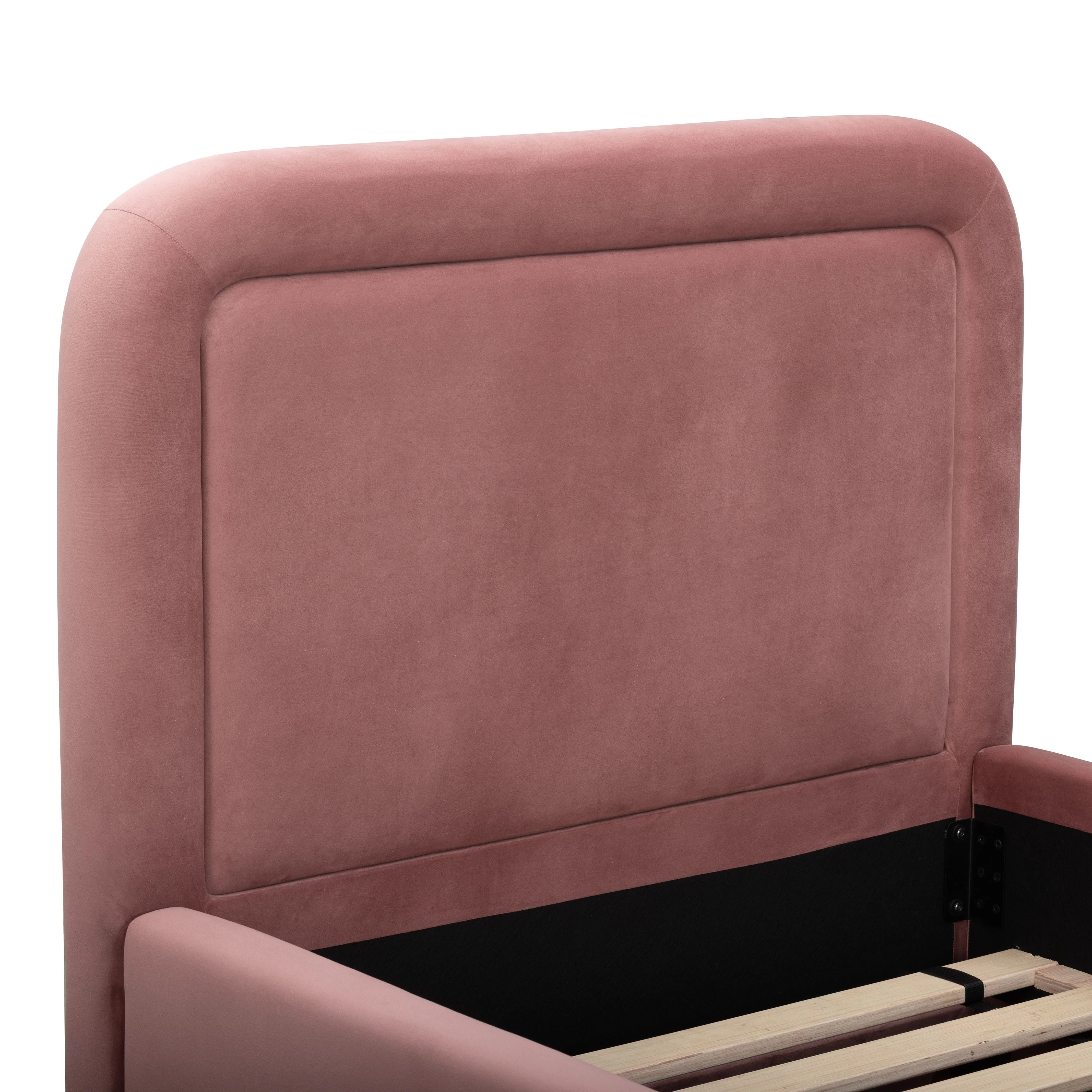 Briella Performance Velvet Trundle Bed in Twin - Image 8