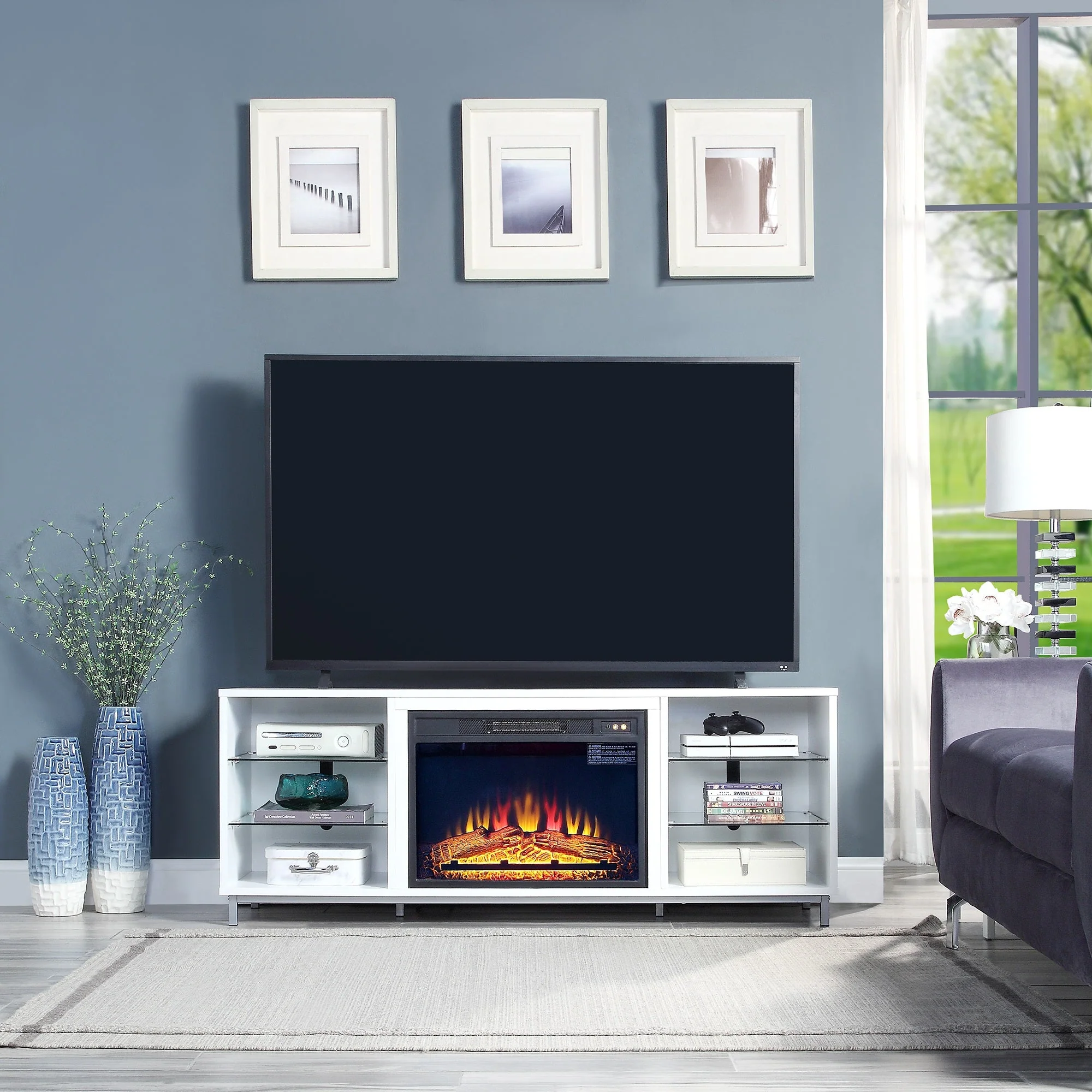 Brighton Fireplace in White - Image 2