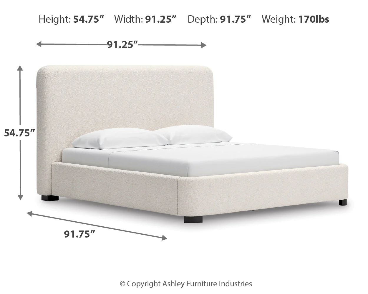 Brintstreet Beige King Upholstered Bed - Image 4