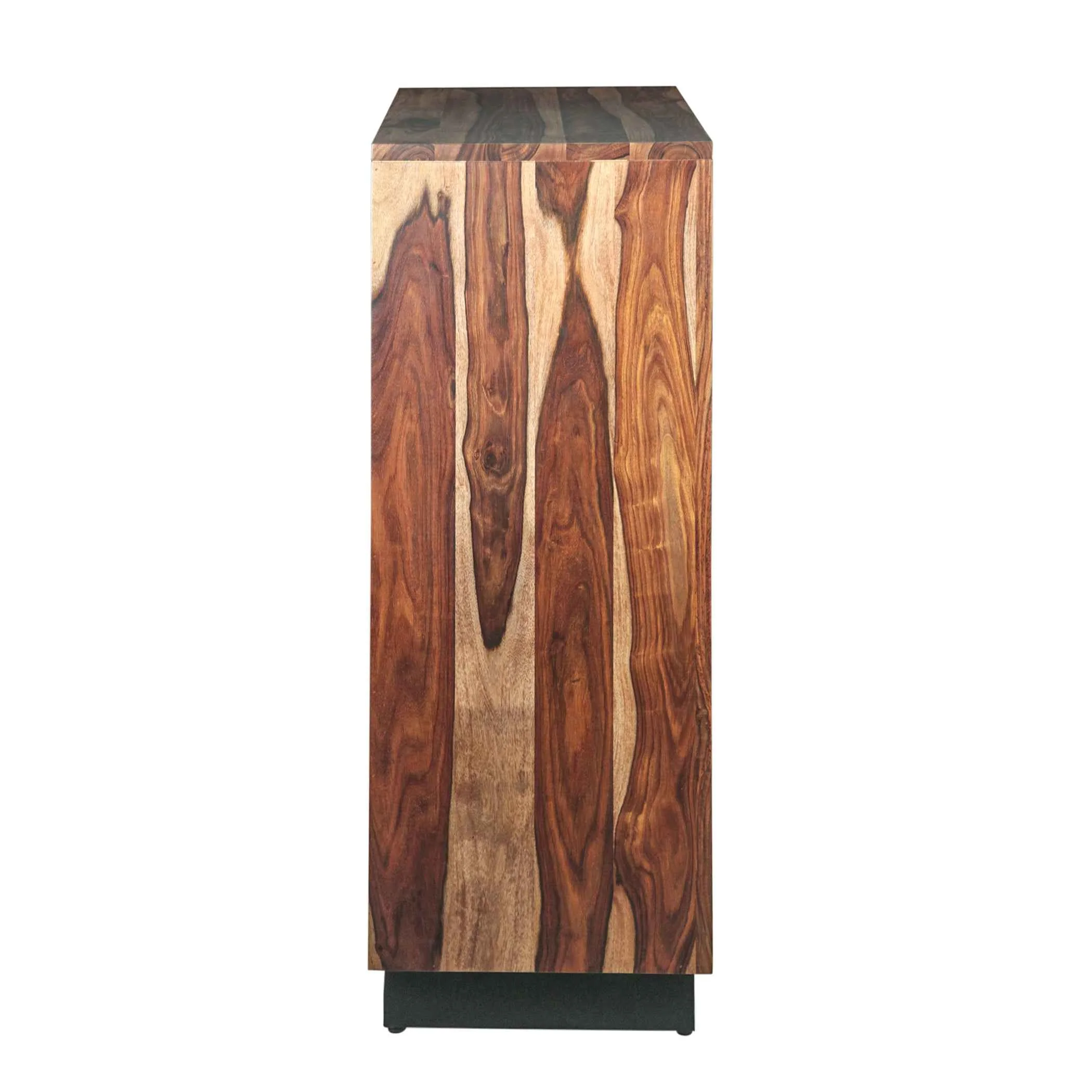 Brisbane 34" Tall Chest with Plinth Base in Natural Sheesham - Image 6