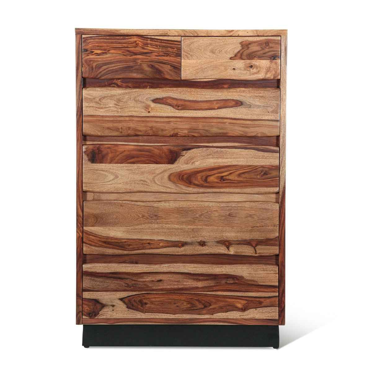 Brisbane 34" Tall Chest with Plinth Base in Natural Sheesham - Image 9