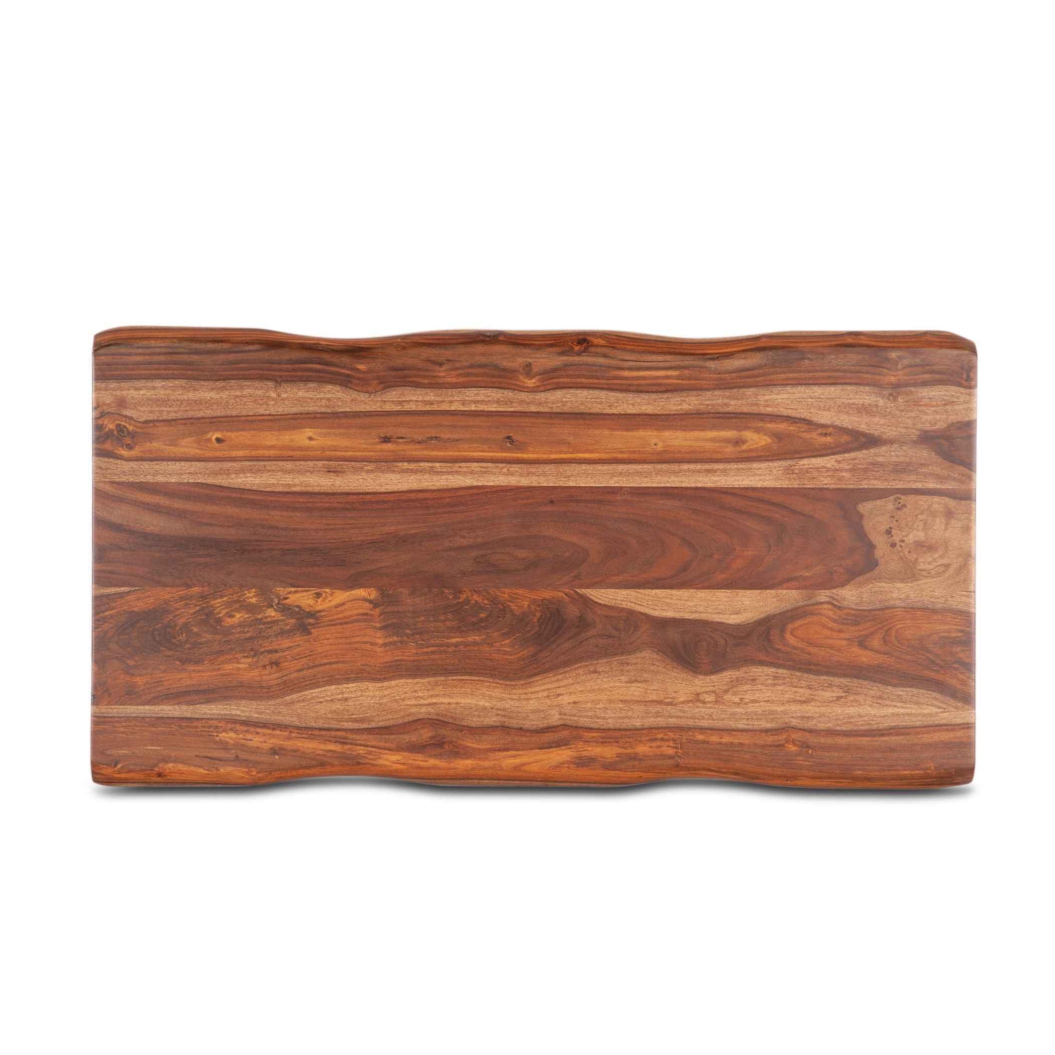 Brisbane 46" Coffee Table in Natural Sheesham Wood and Iron - Image 6