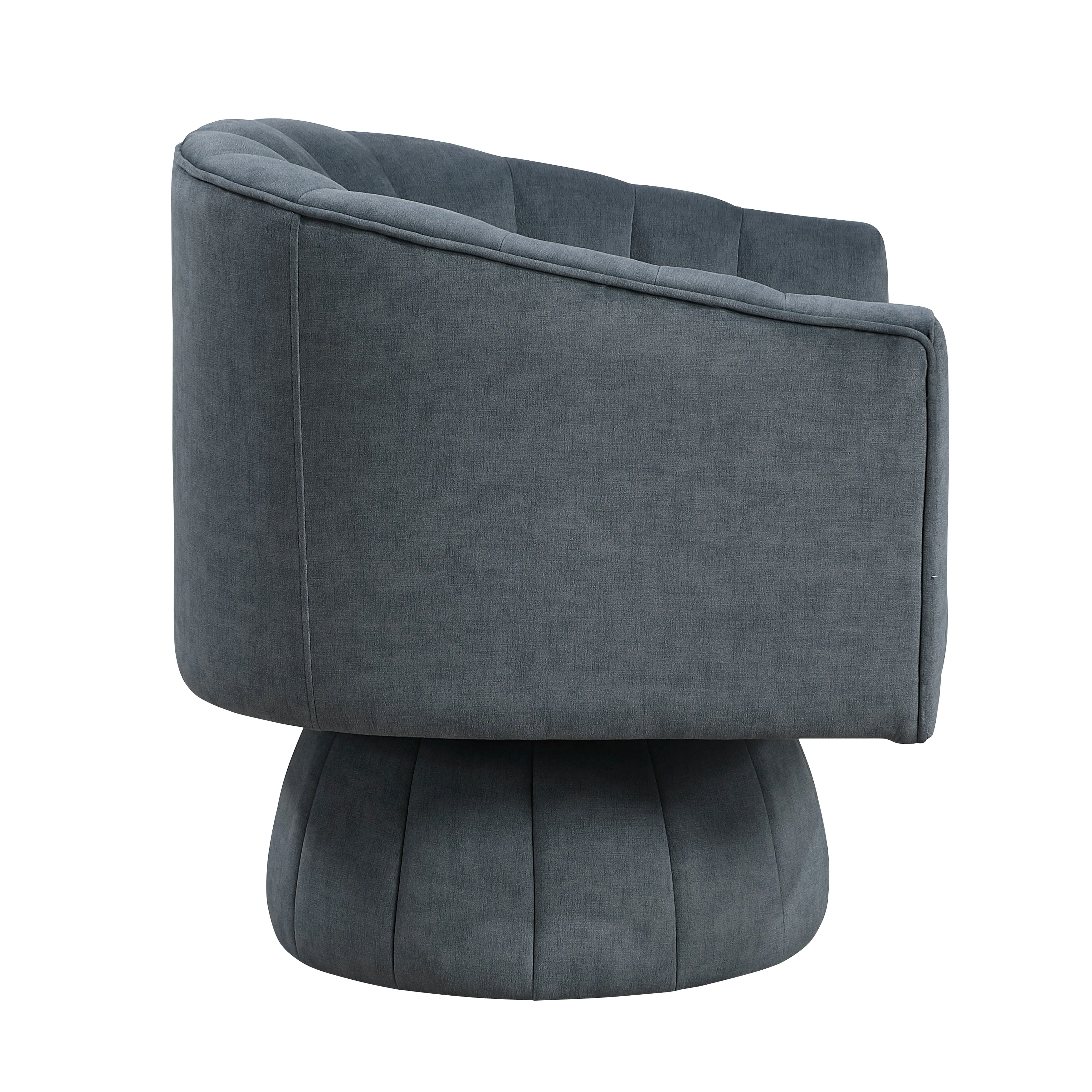 Bristol Dark Gray Swivel Chair - Image 3