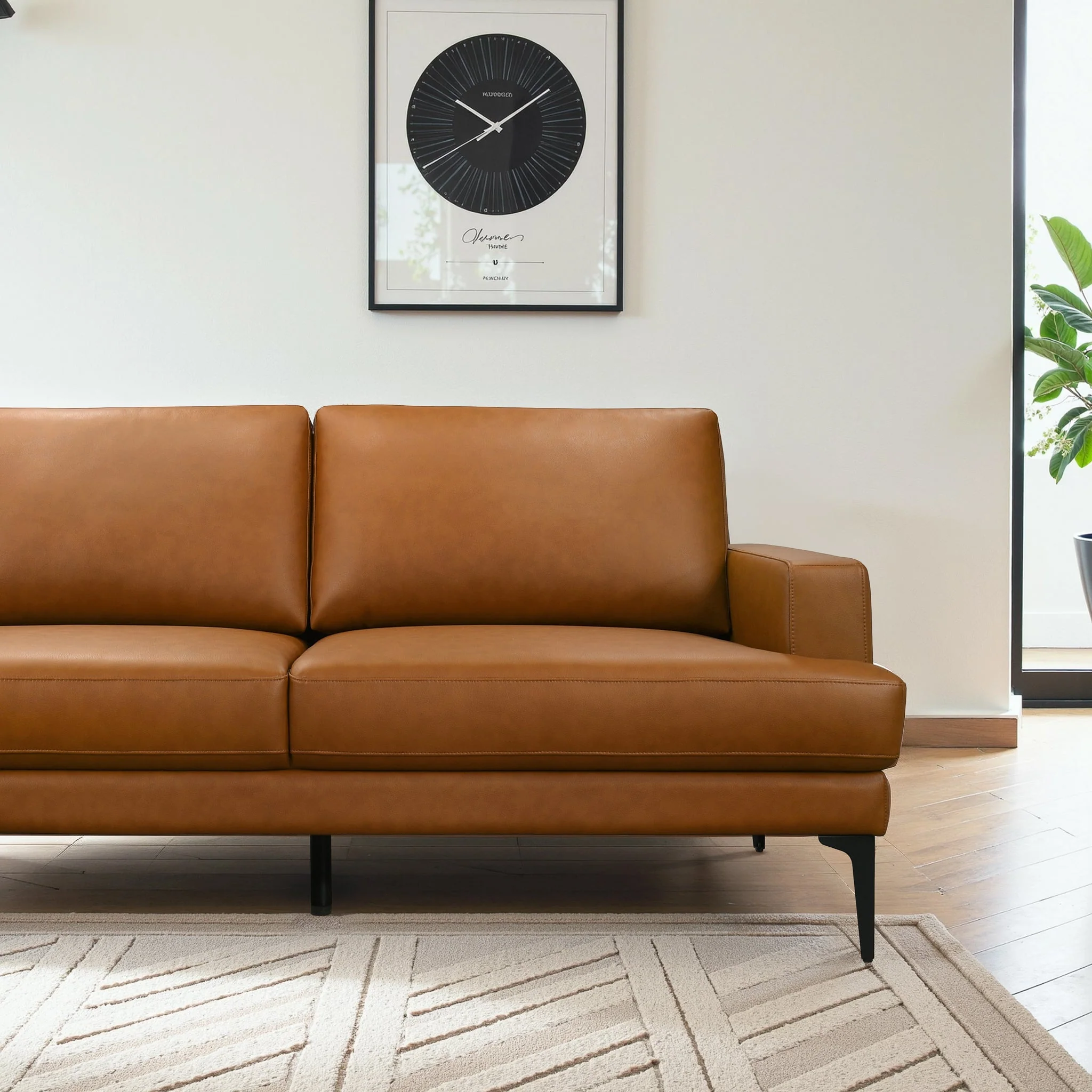 Bristol Durable Vegan Leather Left-Facing Sectional Sofa - Image 4