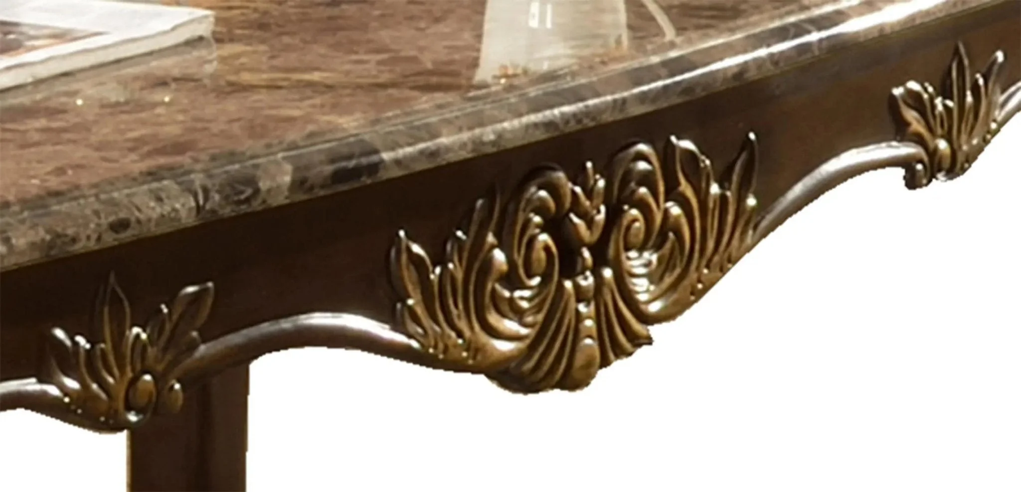 Britney Traditional Style Coffee Table In Cherry Finish Wood - Image 4