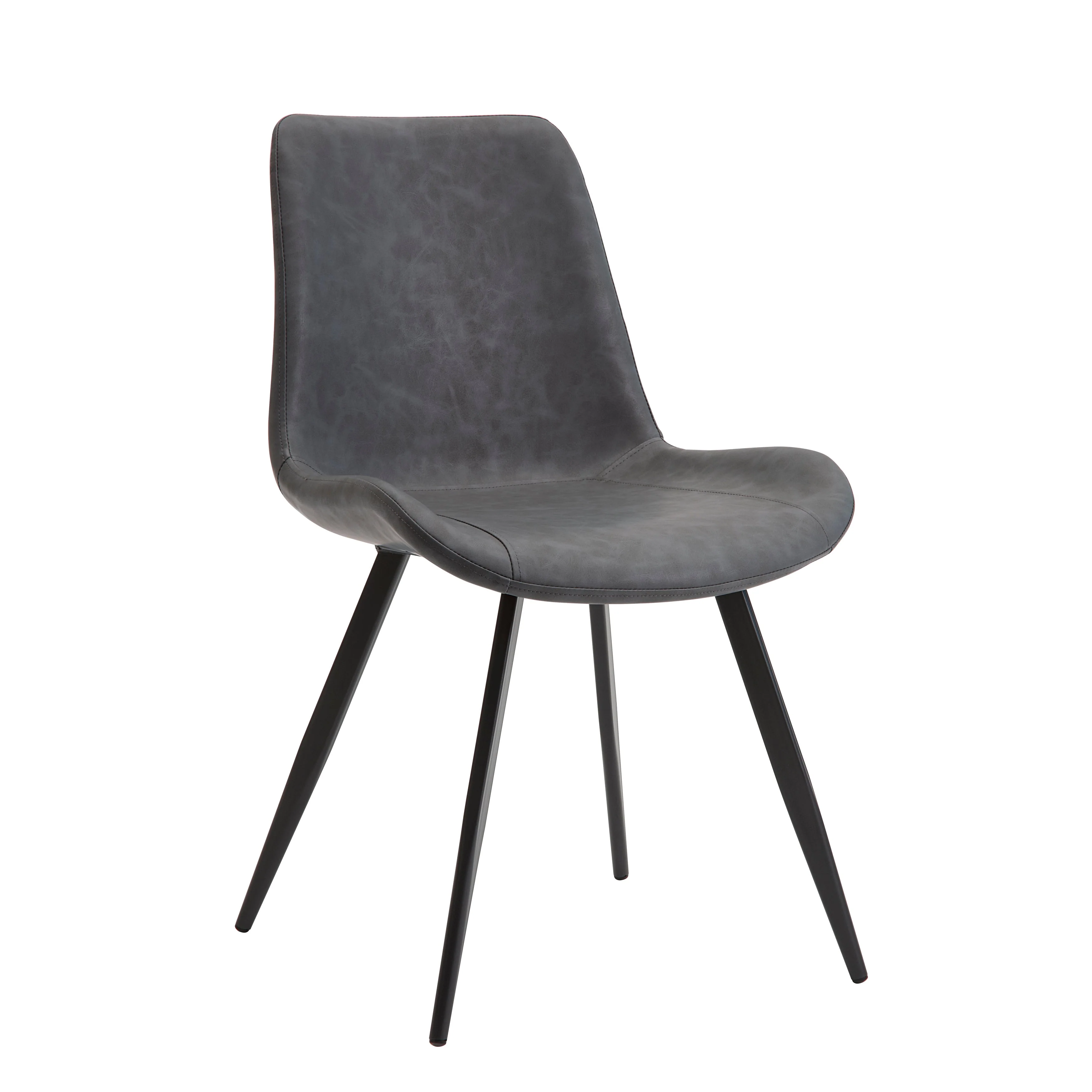 Brixley Black/Gray Faux Marble-Top Dining Set - Image 7