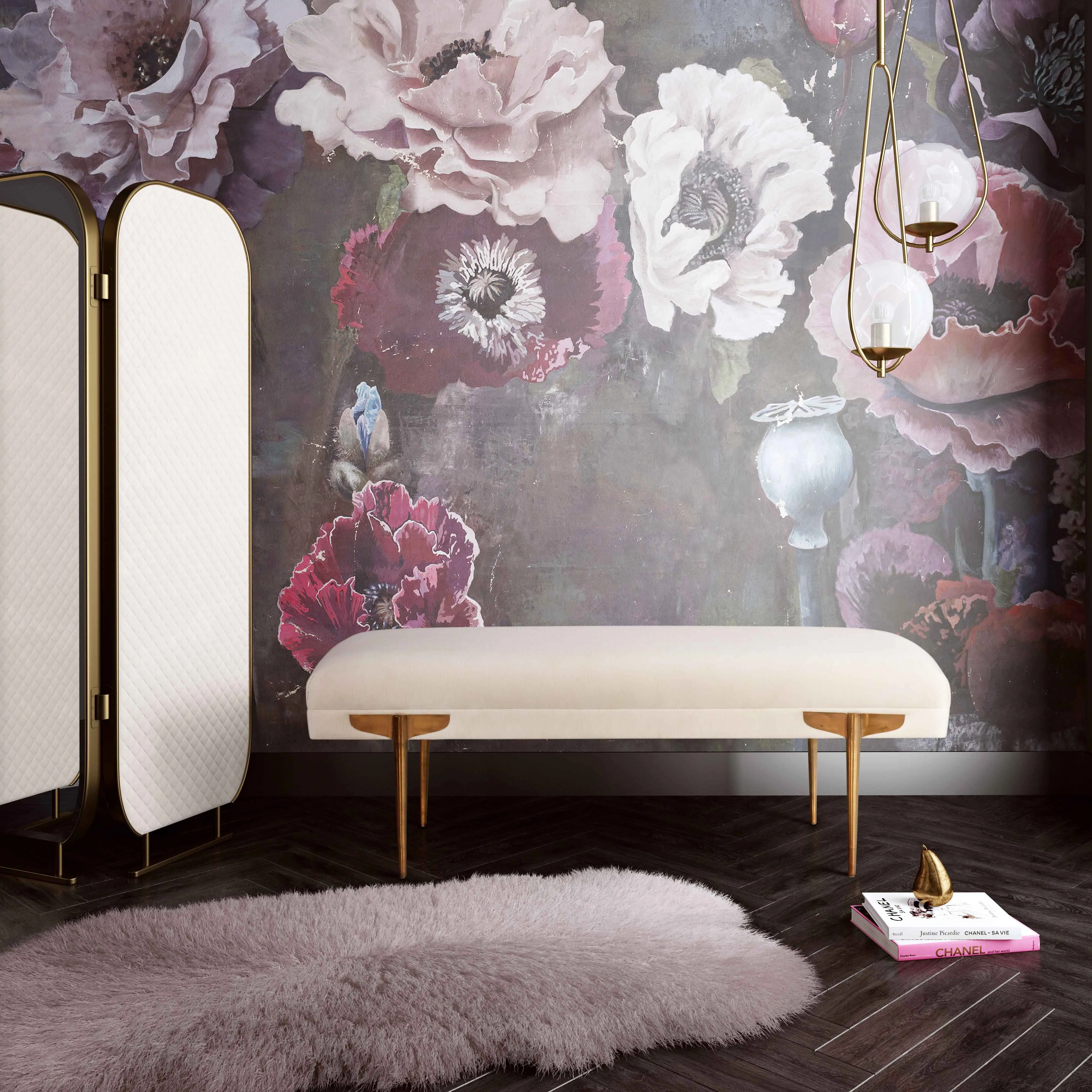 Brno Velvet Bench - Image 2