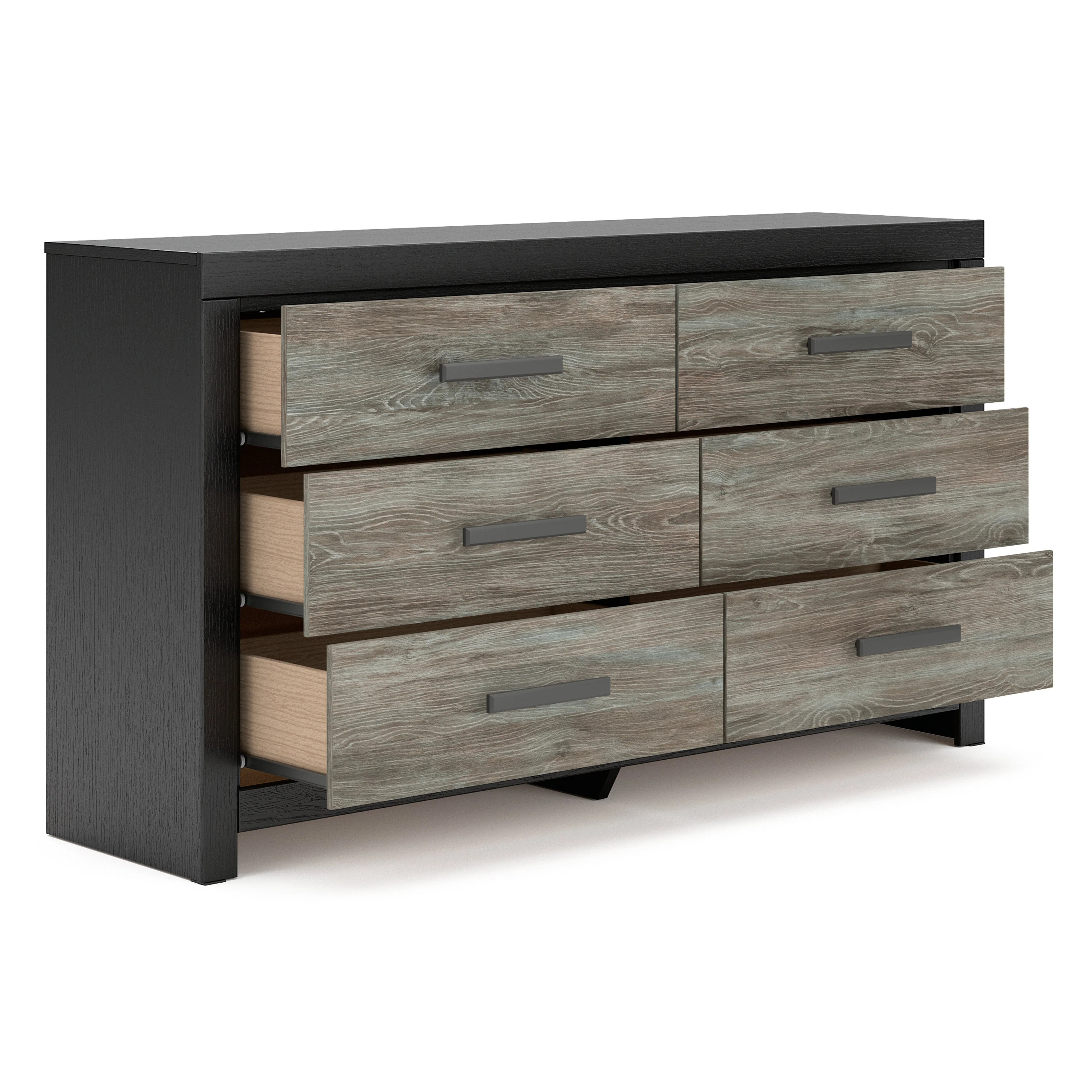 Broachmyn Black/Gray Bookcase Panel Bedroom Set - Image 19