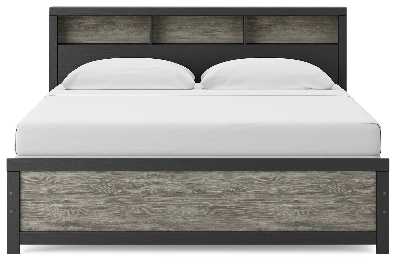 Broachmyn Black/Gray Bookcase Panel Bedroom Set - Image 9
