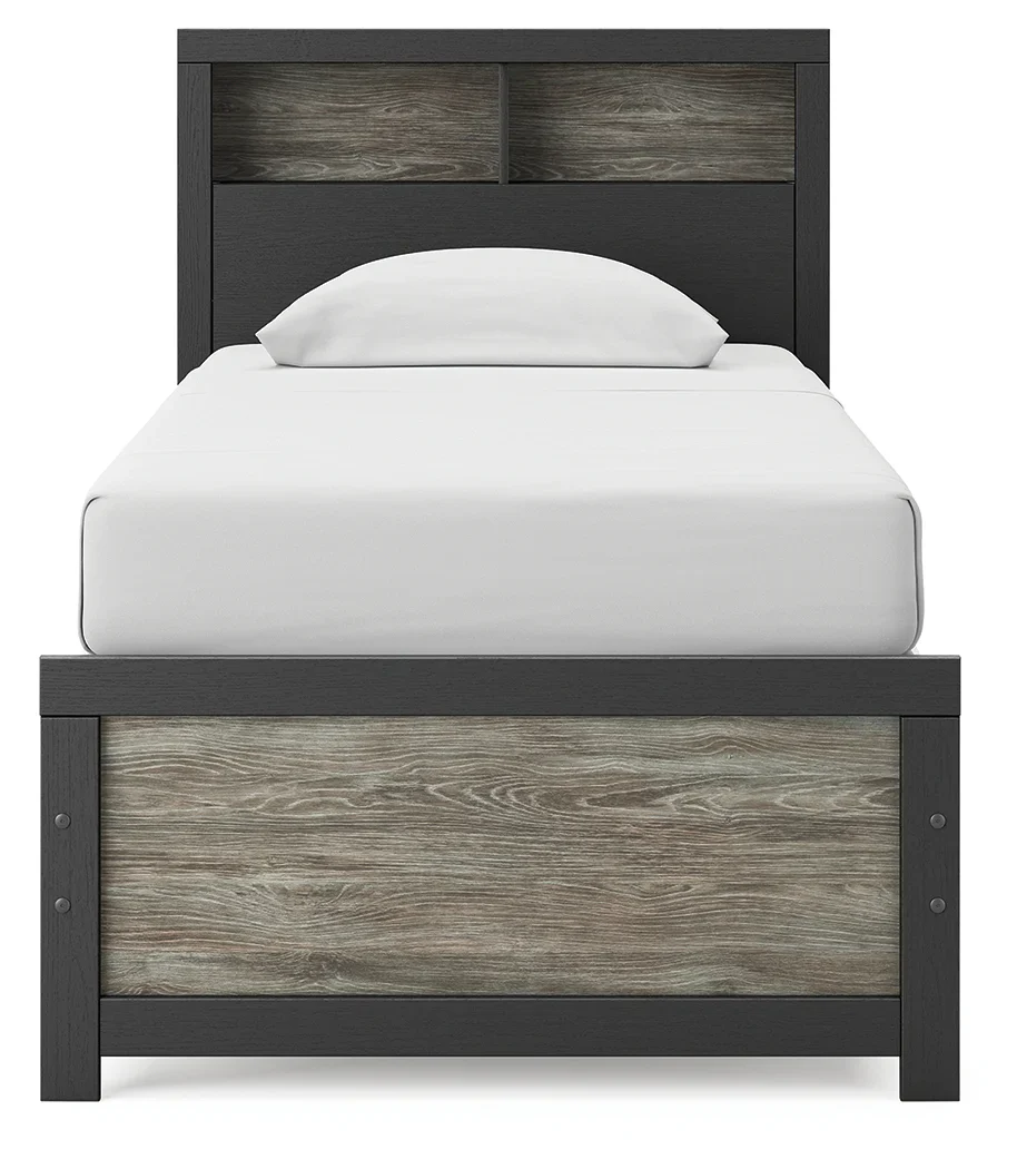 Broachmyn Black/Gray Bookcase Youth Panel Bedroom Set - Image 6