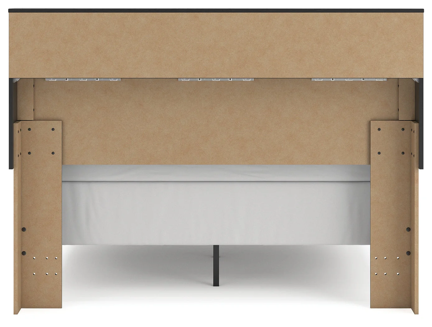 Broachmyn Black/Gray Queen Bookcase Bed - Image 4