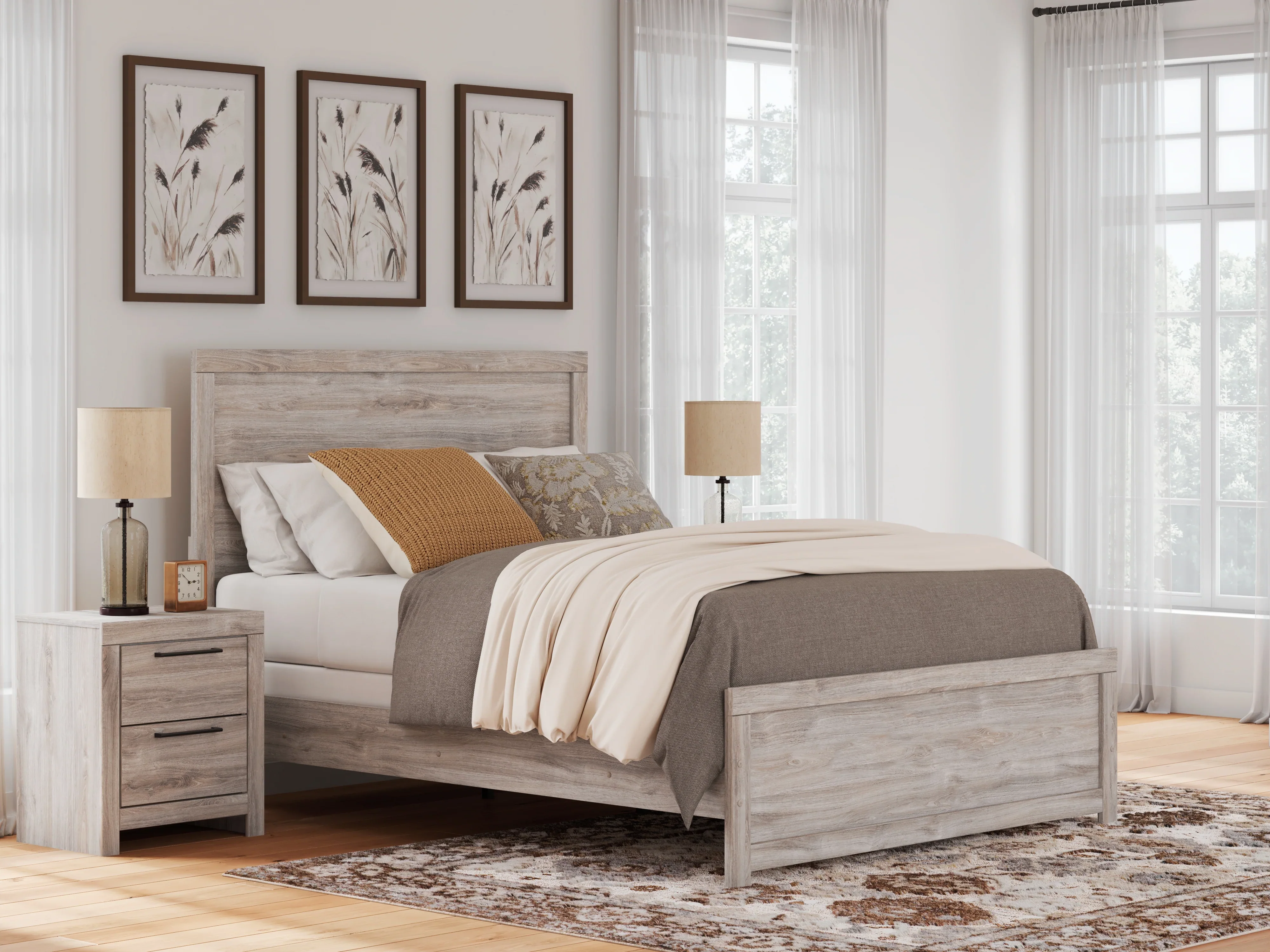 Broachmyn Gray Queen Panel Bed - Image 6