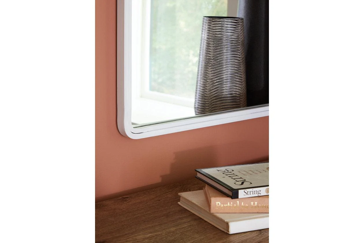 Brocky White Accent Mirror - Image 2