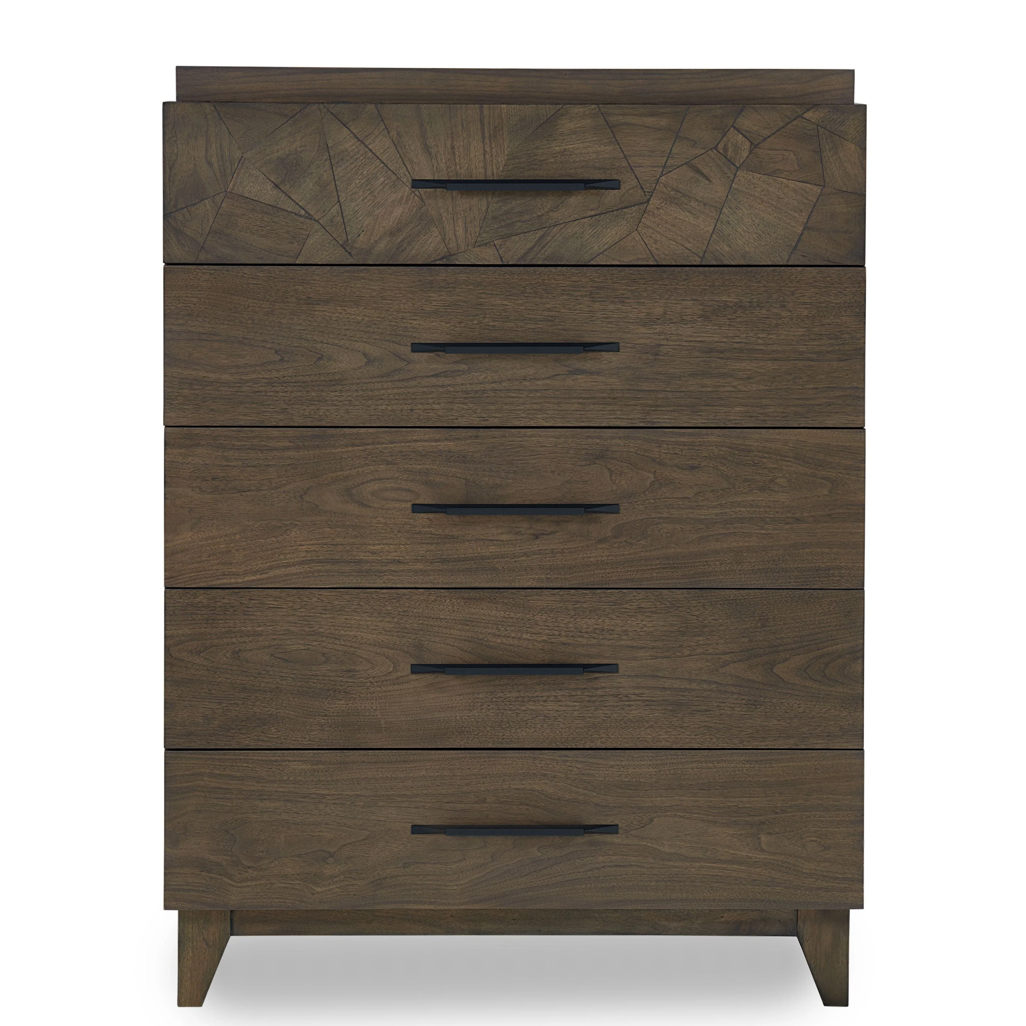 Broderick Five-Drawer Chest  in Wild Oats Brown - Image 5