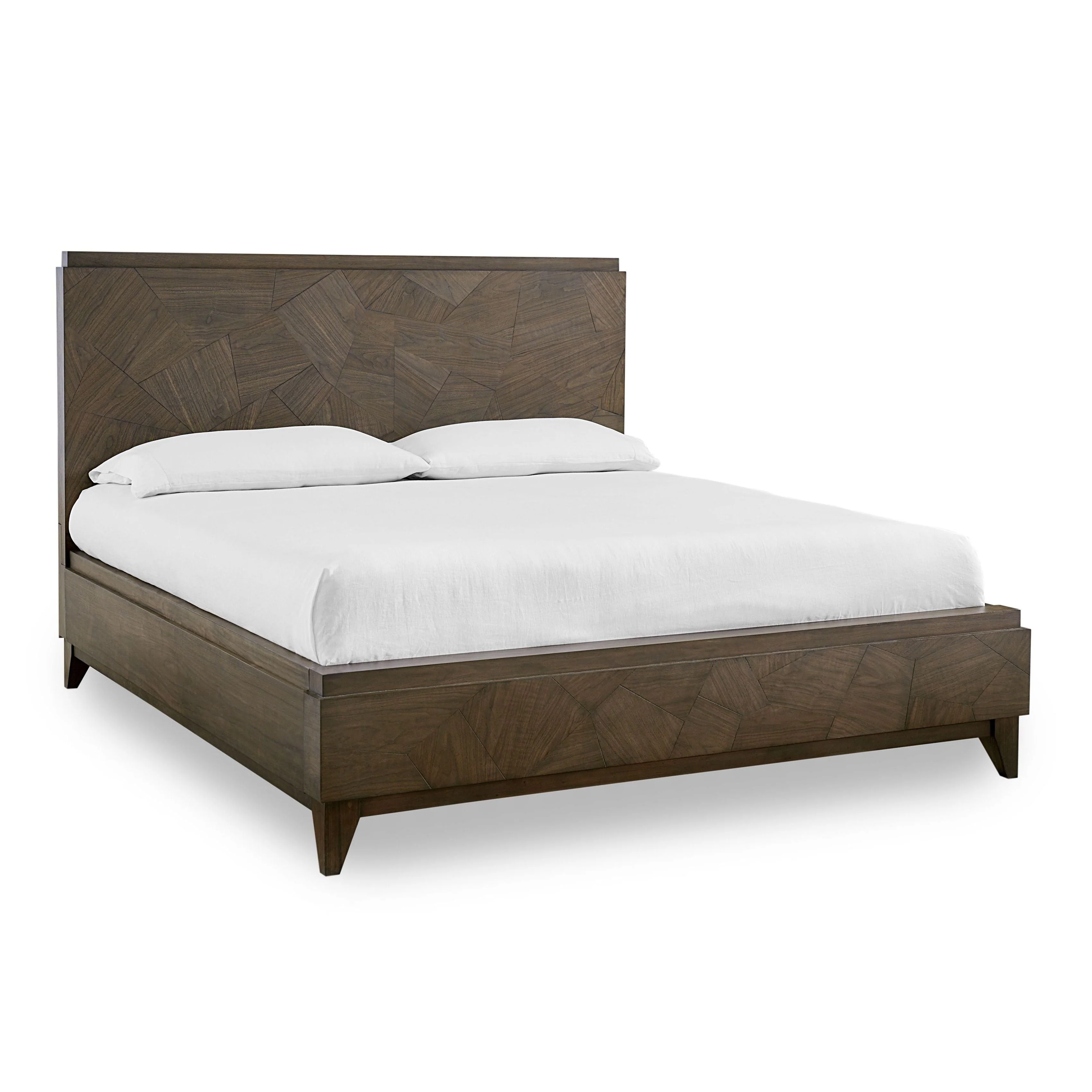 Broderick Wood California King Panel Bed in Wild Oats Brown - Image 4