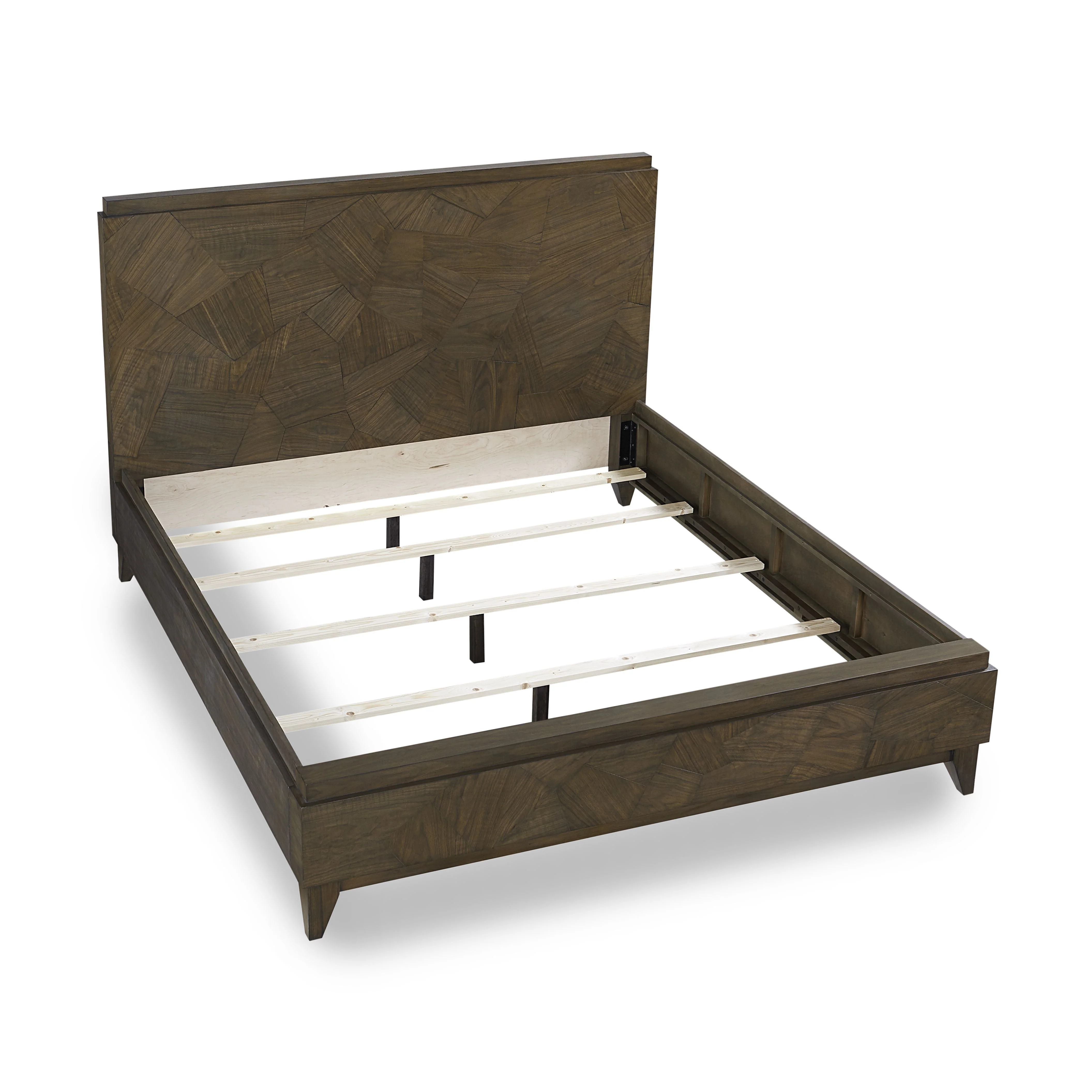 Broderick Wood California King Panel Bed in Wild Oats Brown - Image 6