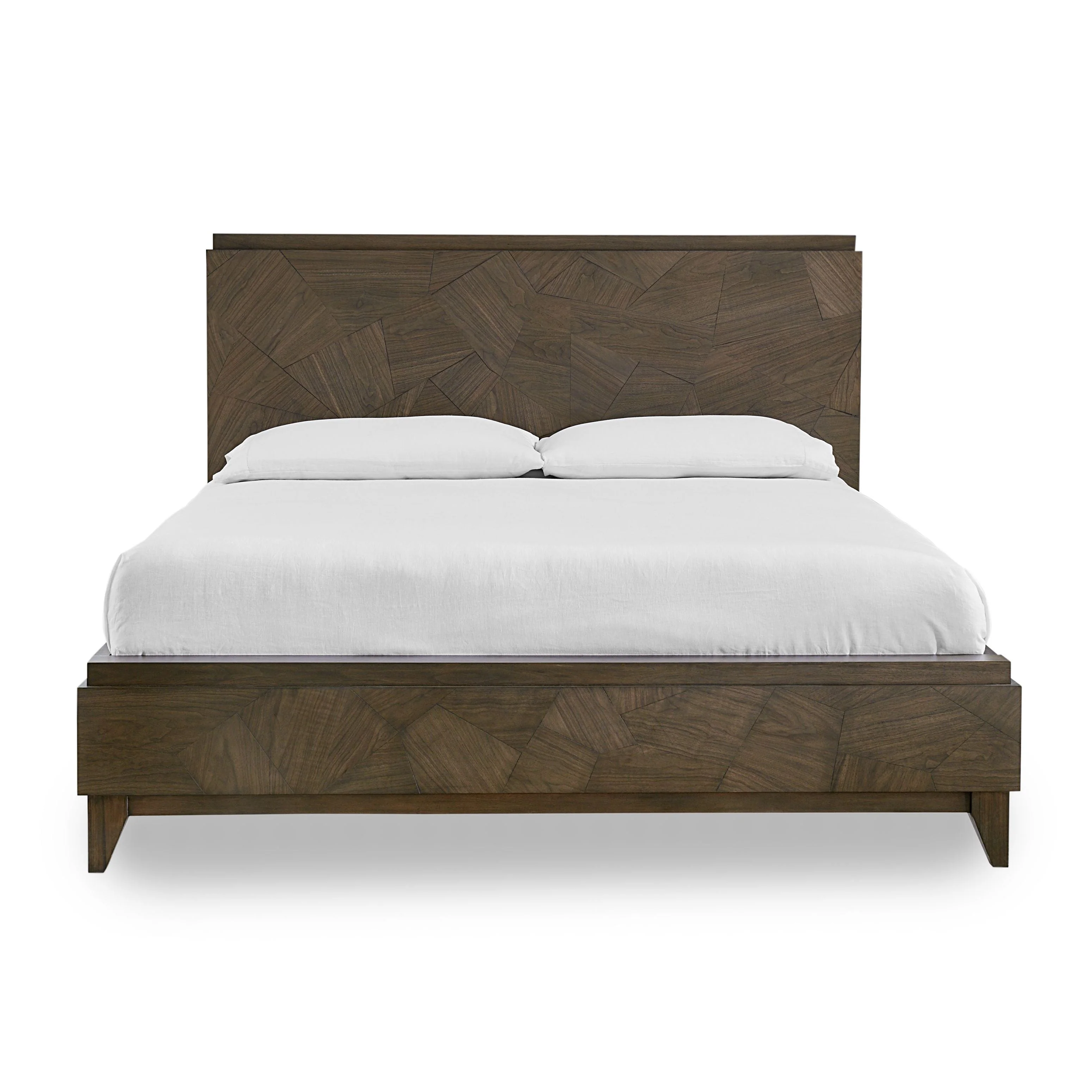Broderick Wood Queen Panel Bed in Wild Oats Brown - Image 5