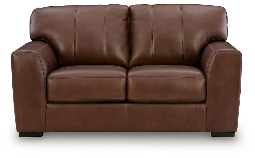 Brogliano Canyon Leather Loveseat - Image 3