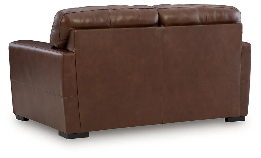 Brogliano Canyon Leather Loveseat - Image 4