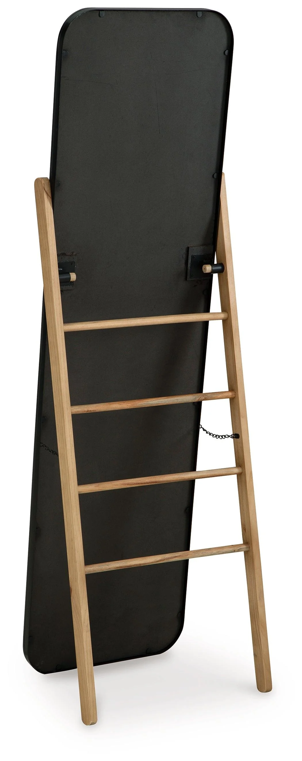 Bronick Black/Brown Floor Mirror - Image 4