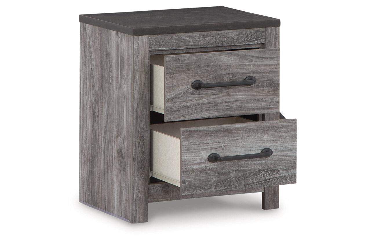 Bronyan Dark Gray Nightstand - Image 2