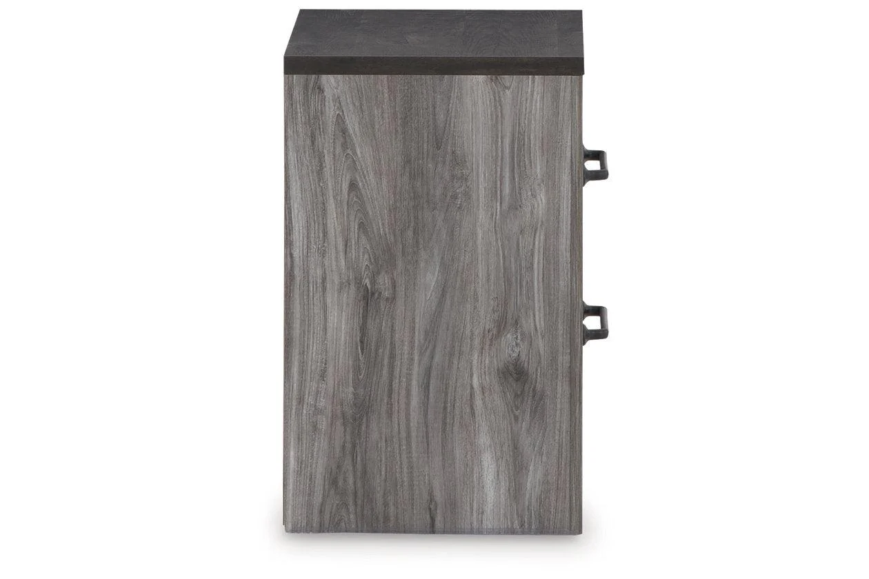 Bronyan Dark Gray Nightstand - Image 4