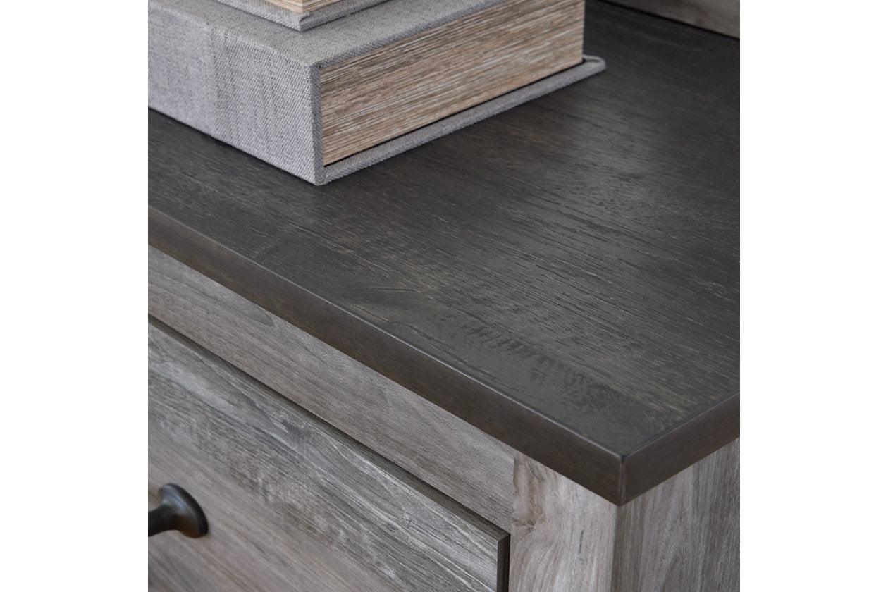 Bronyan Dark Gray Nightstand - Image 5