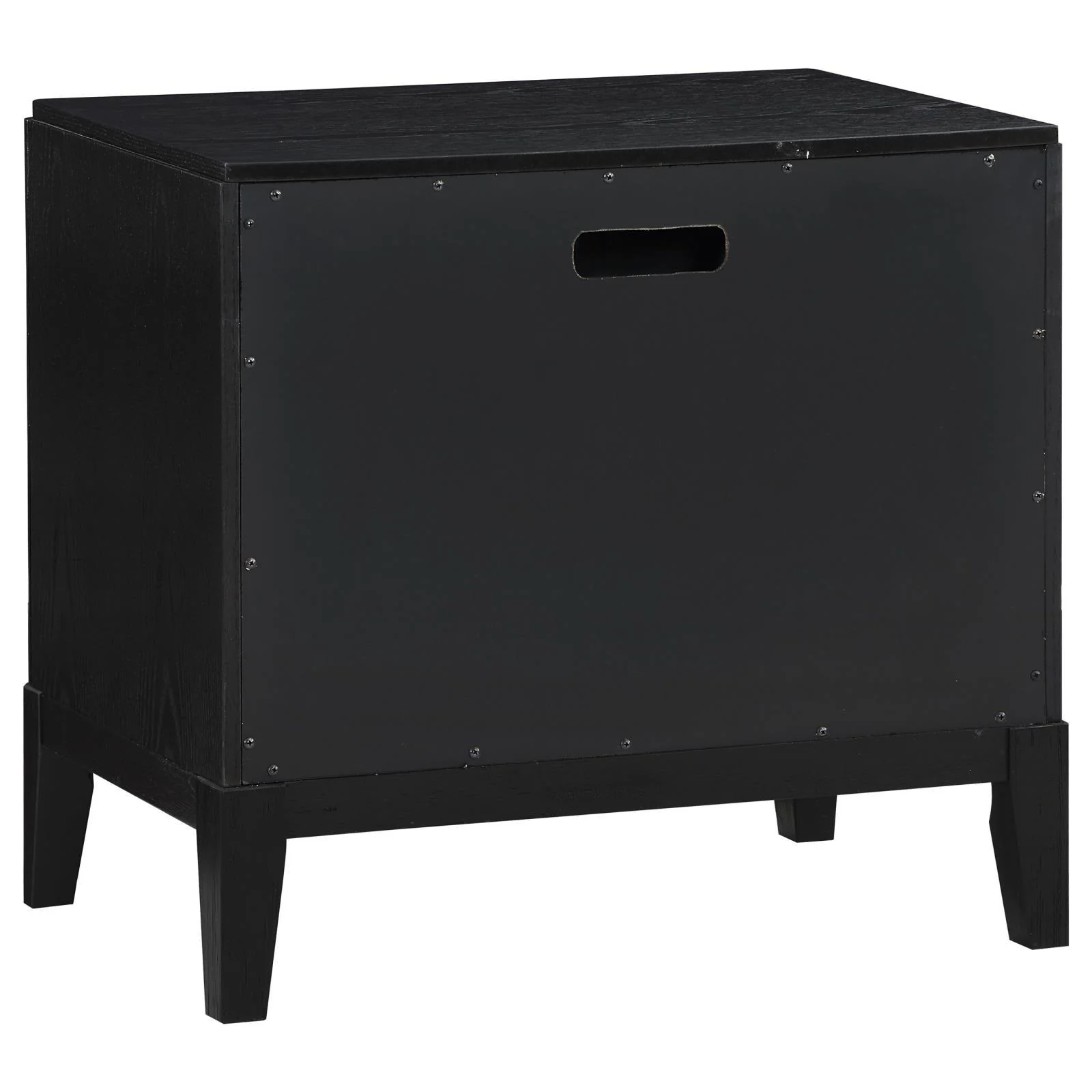 Brookmead Black 2-Drawer Nightstand - Image 6