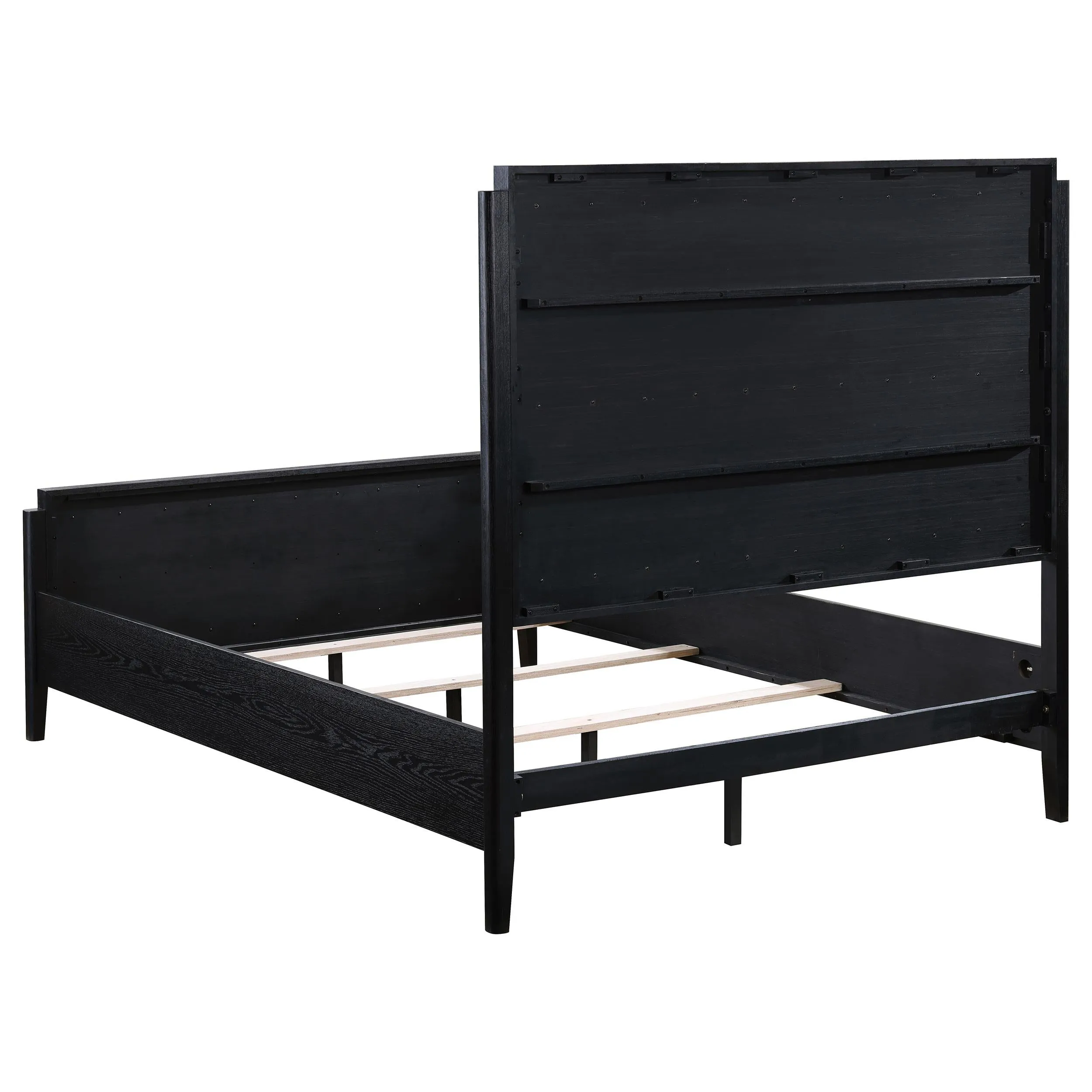 Brookmead Black 4-Piece Upholstered Queen Bedroom Set - Image 4