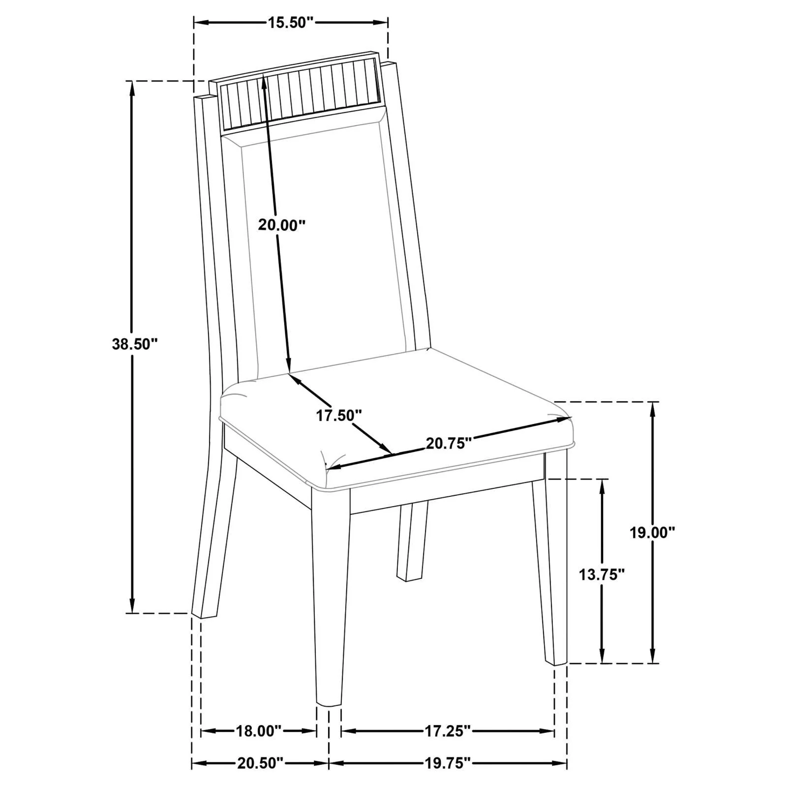 Brookmead Black 7-Piece Rectangular Dining Set with 18" Removable Extension Leaf - Image 18