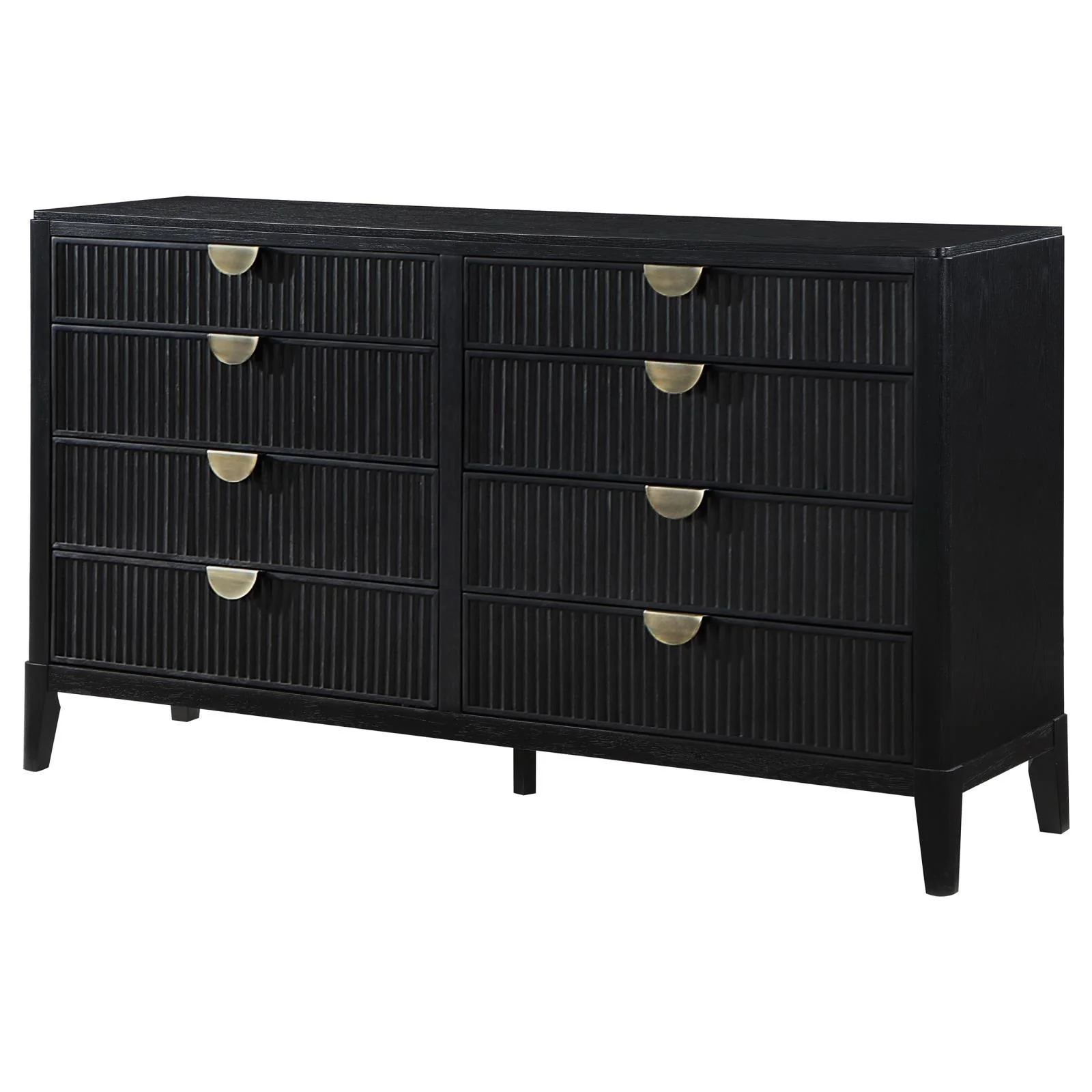 Brookmead Black 8-drawer Bedroom Dresser - Image 4