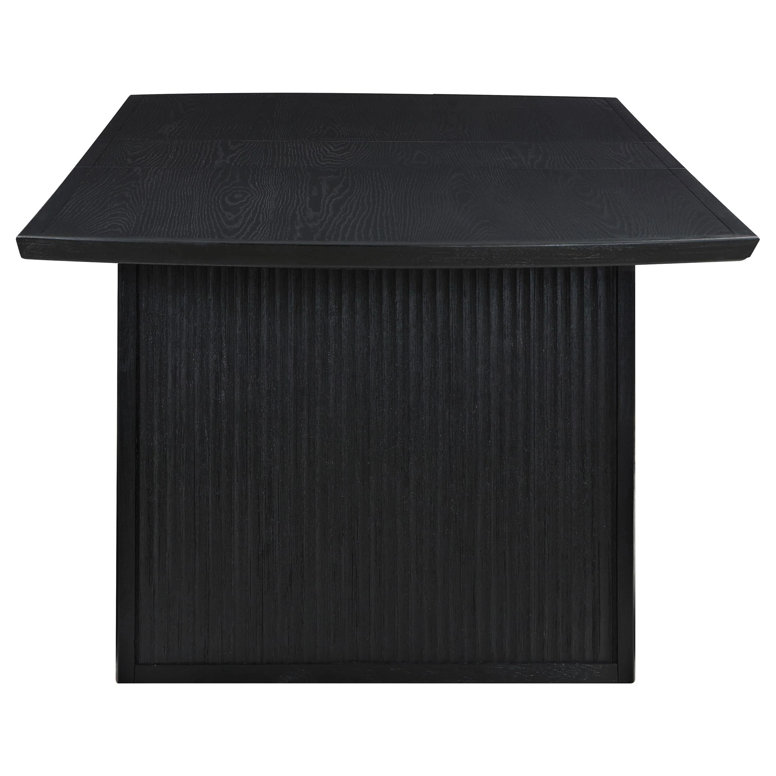 Brookmead Black 9-Piece Extension Leaf Dining Table Set - Image 6