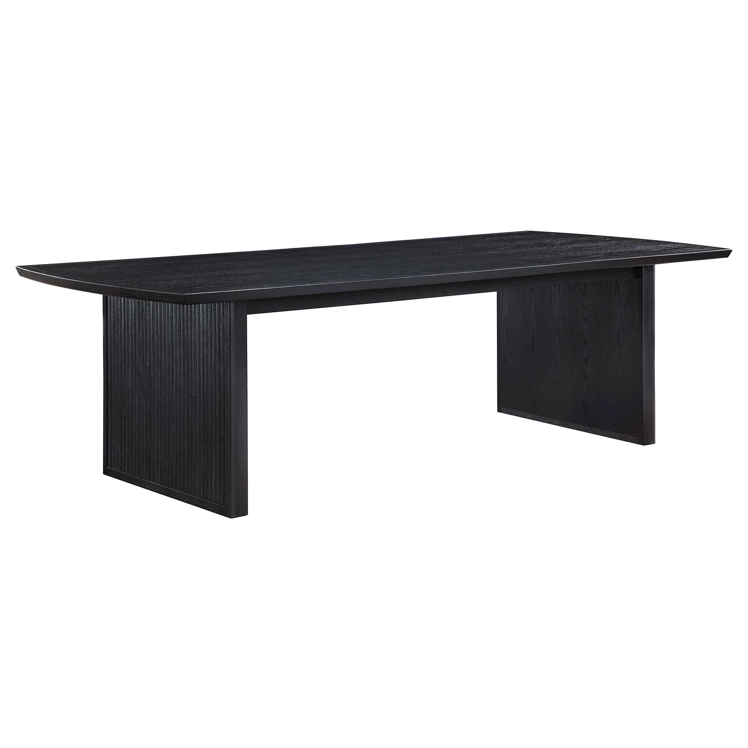 Brookmead Black/Ivory 9-piece Extension Leaf Dining Table Set - Image 3