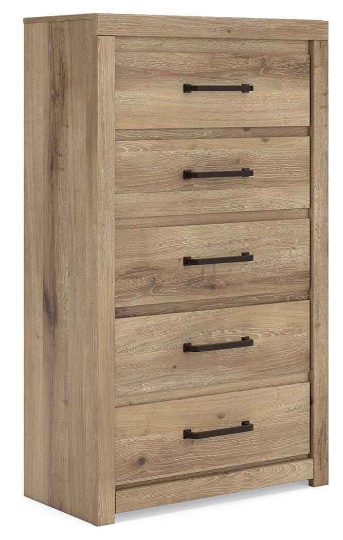 Brozmont Tan Chest of Drawers