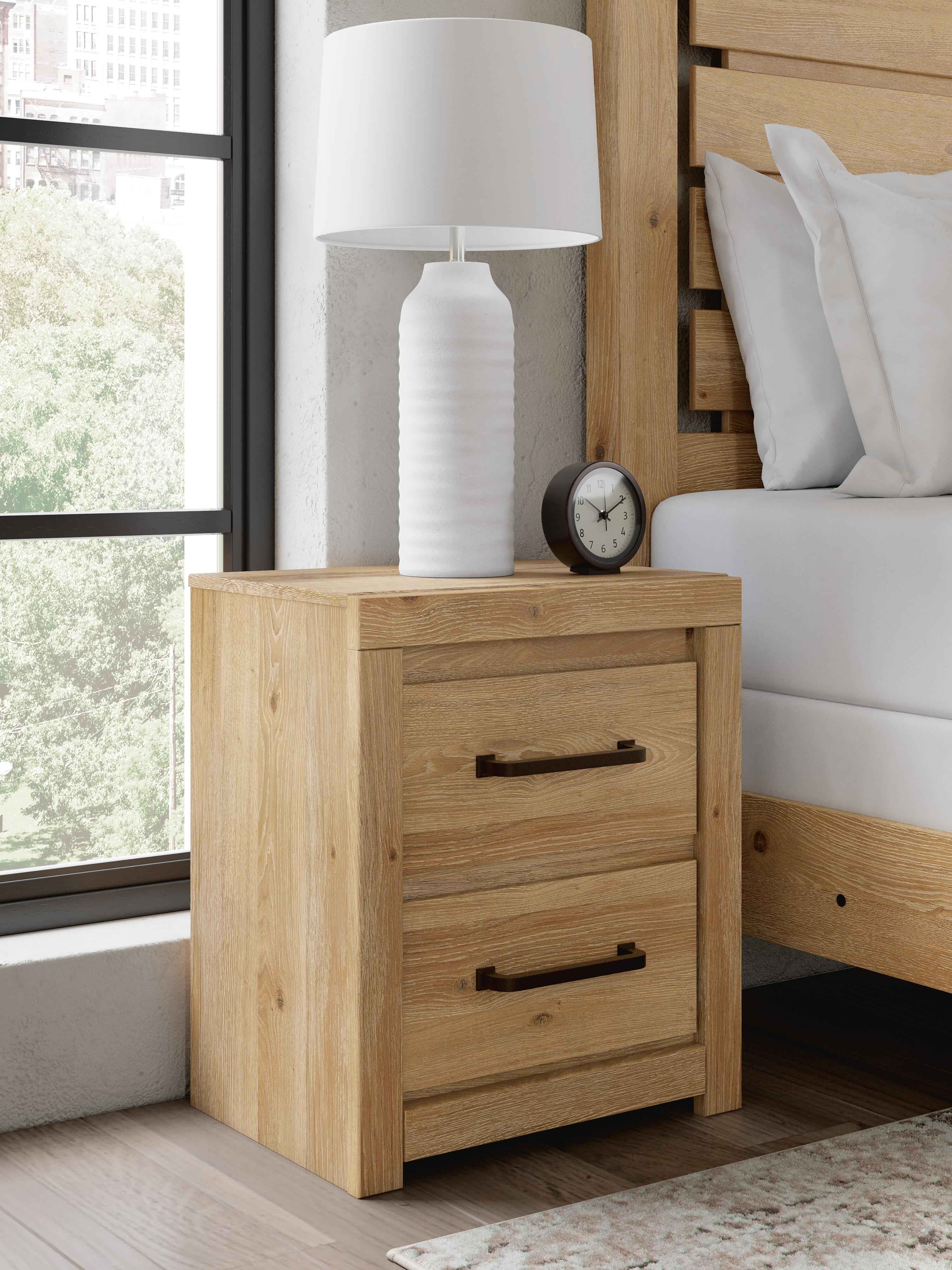 Brozmont Tan Nightstand - Image 2