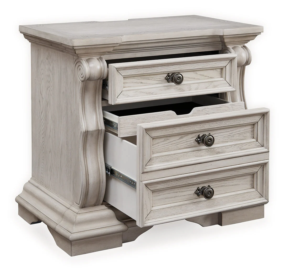 Bruchandi Antique White Nightstand - Image 3