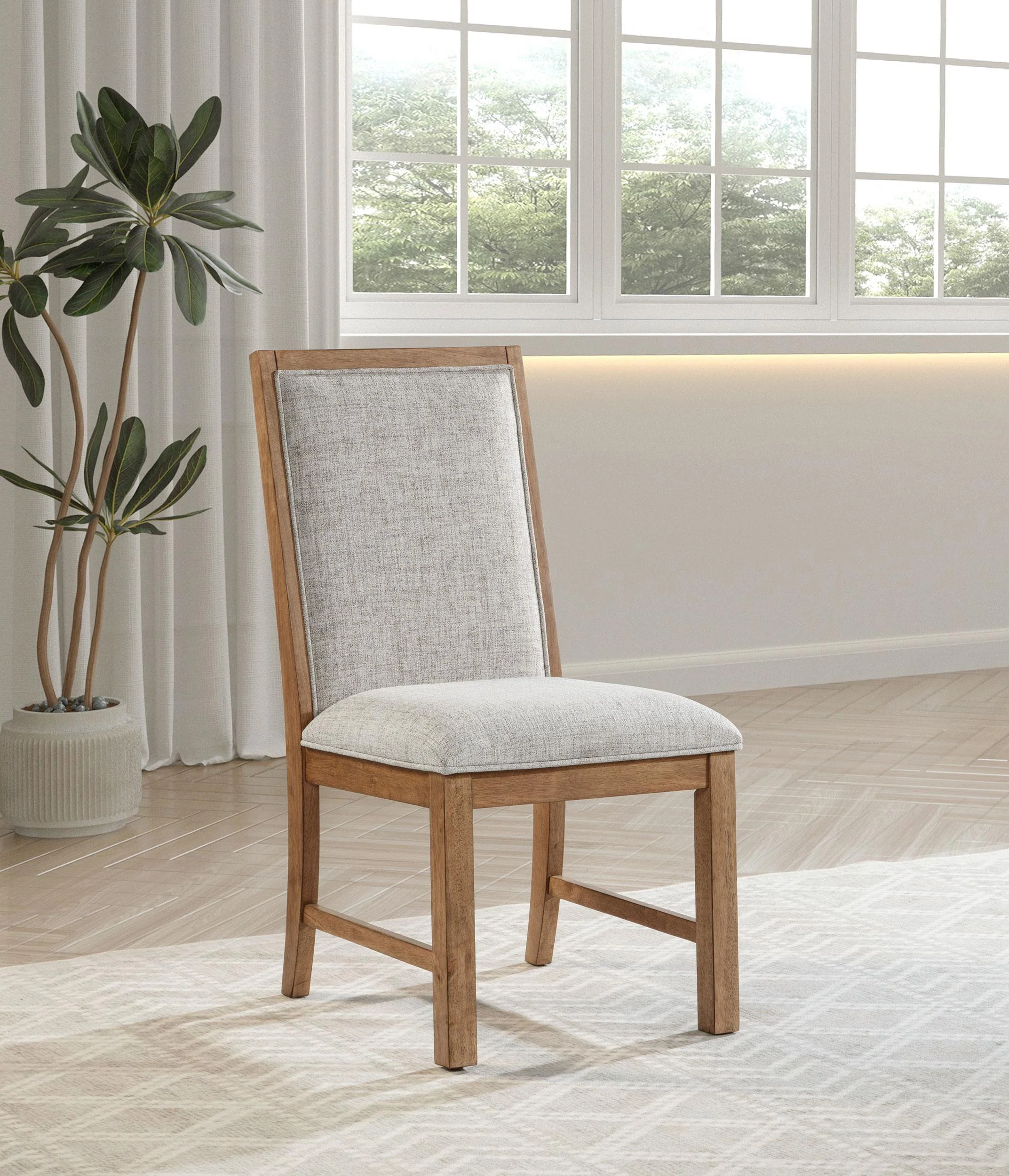 Bruner Natural Brown Side Chair, Set of 2 - Image 2