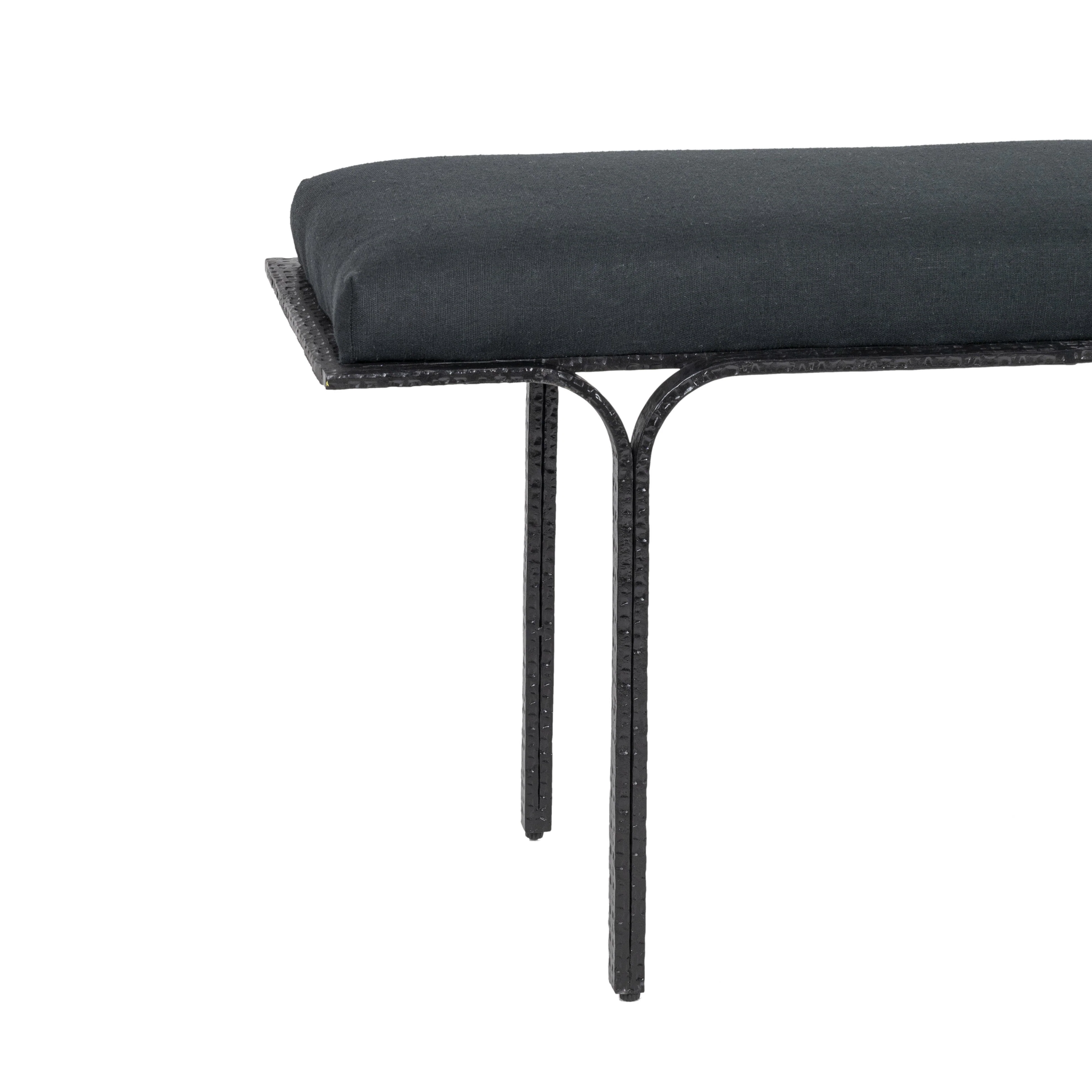 Bryn Black Bench - Image 4