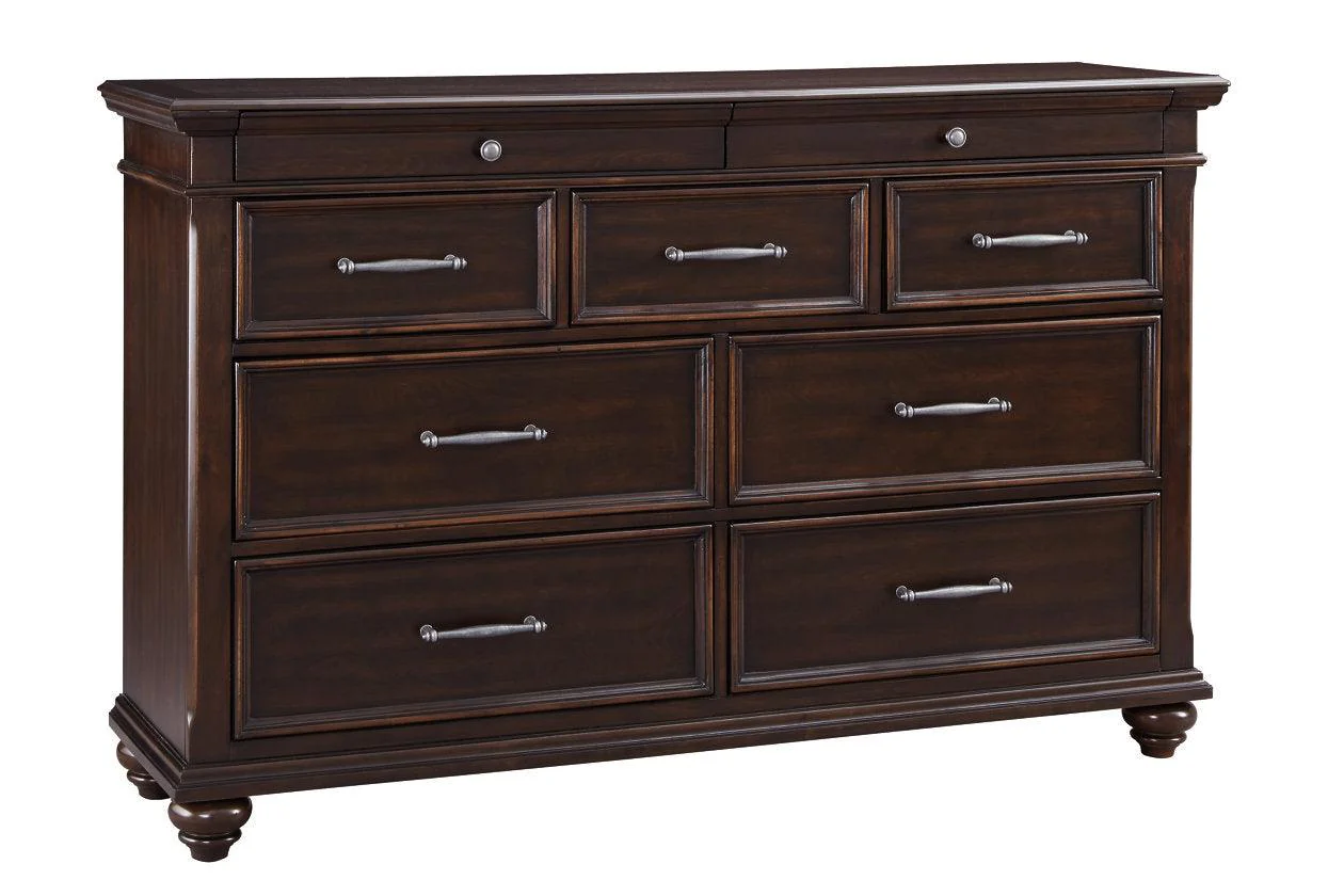 Brynhurst Dark Brown Bedroom Mirror (Mirror Only) - Image 2
