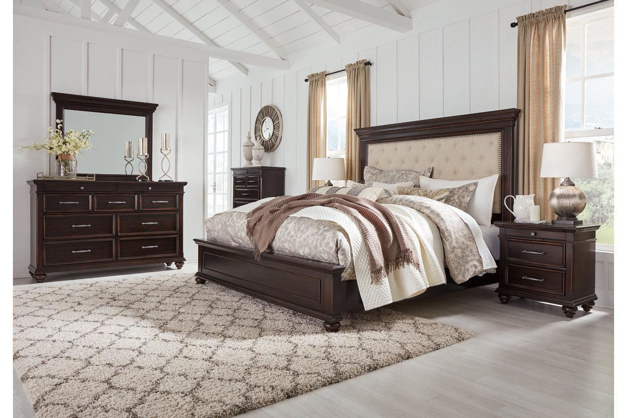 Brynhurst Dark Brown Bedroom Mirror (Mirror Only) - Image 5