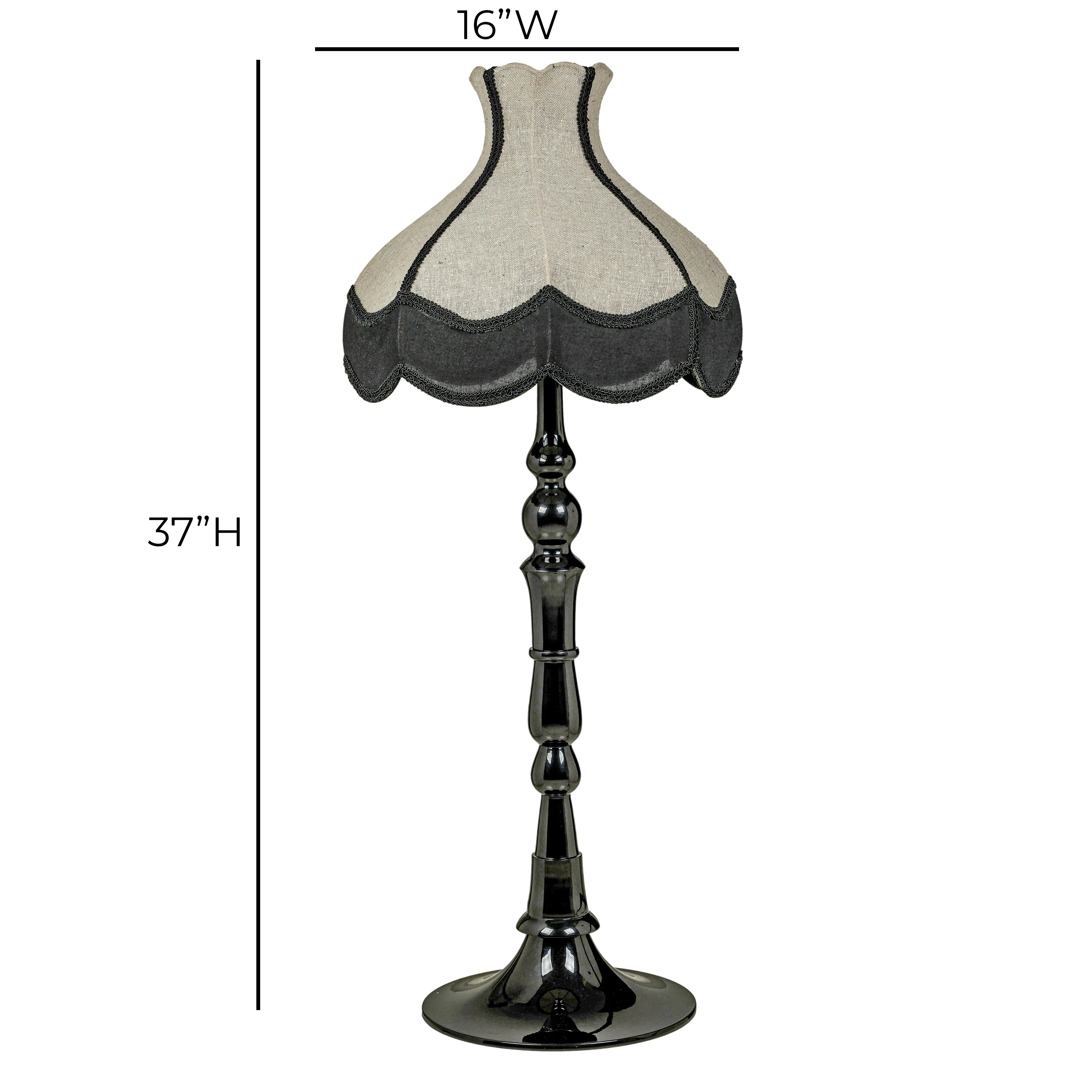 Buchanan Black Aluminium Table Lamp - Image 5