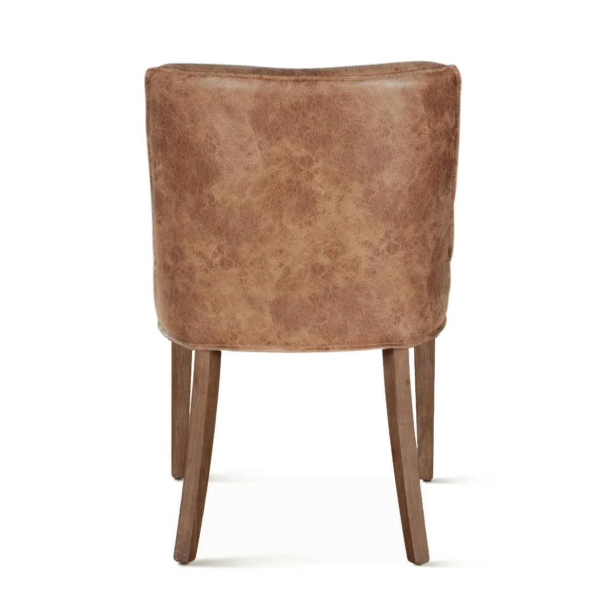 Buddy 20" Dining Chair in Tan Leather with Natural Legs - Image 4