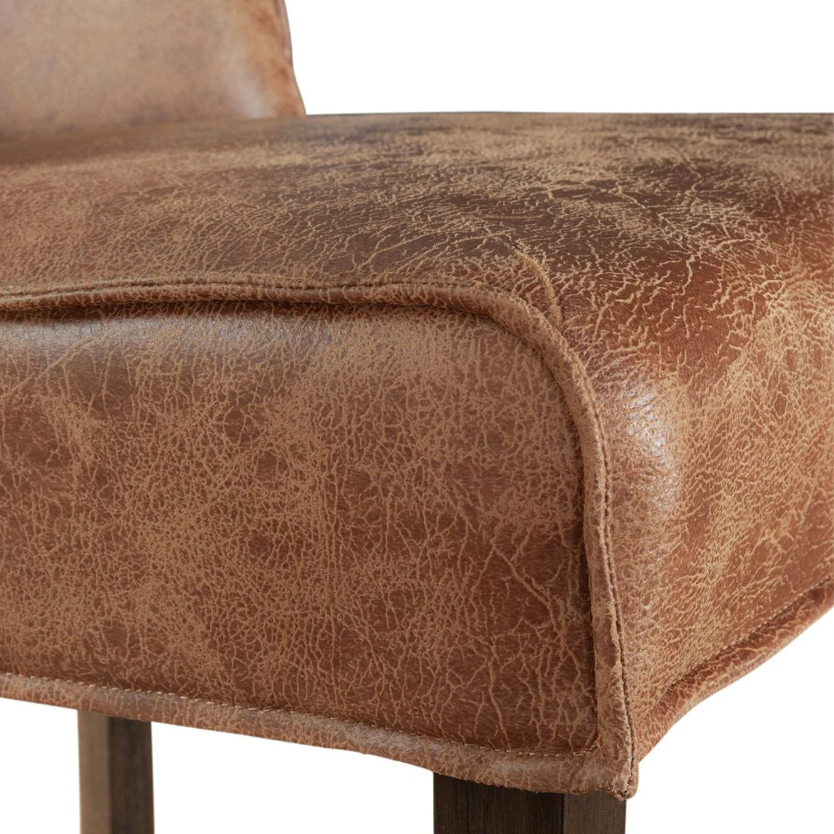 Buddy 20" Dining Chair in Tan Leather with Natural Legs - Image 6