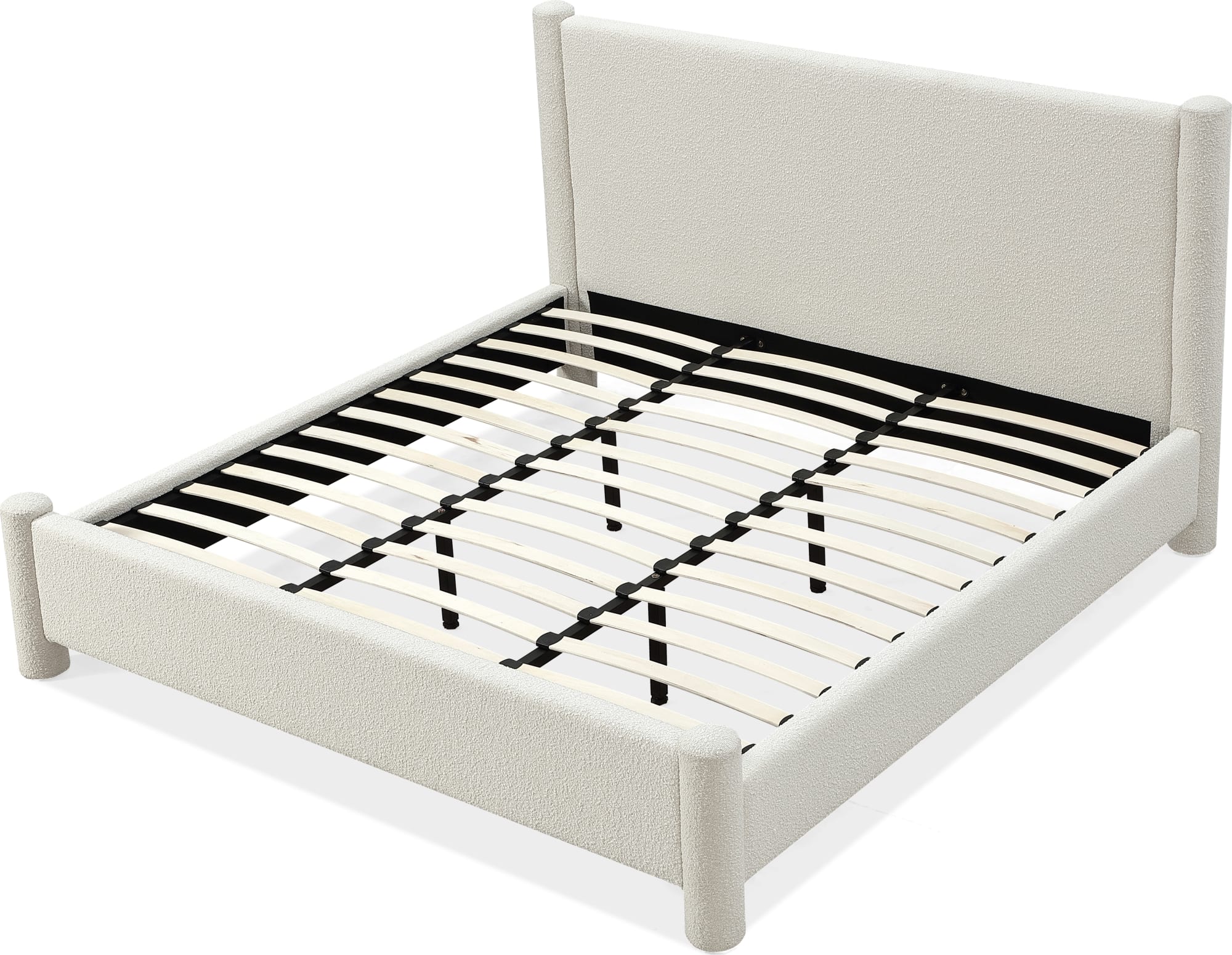 Burke Cottage Cheese King Upholstered Platform Bed - Image 6