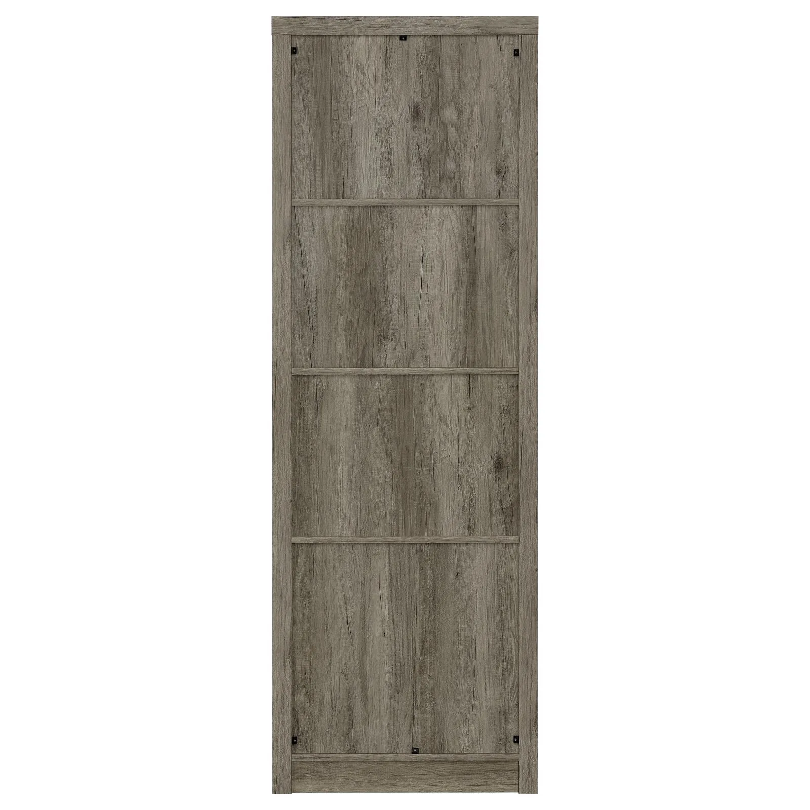Burke Gray Driftwood 3-Shelf Media Tower With Storage Cabinet - Image 6