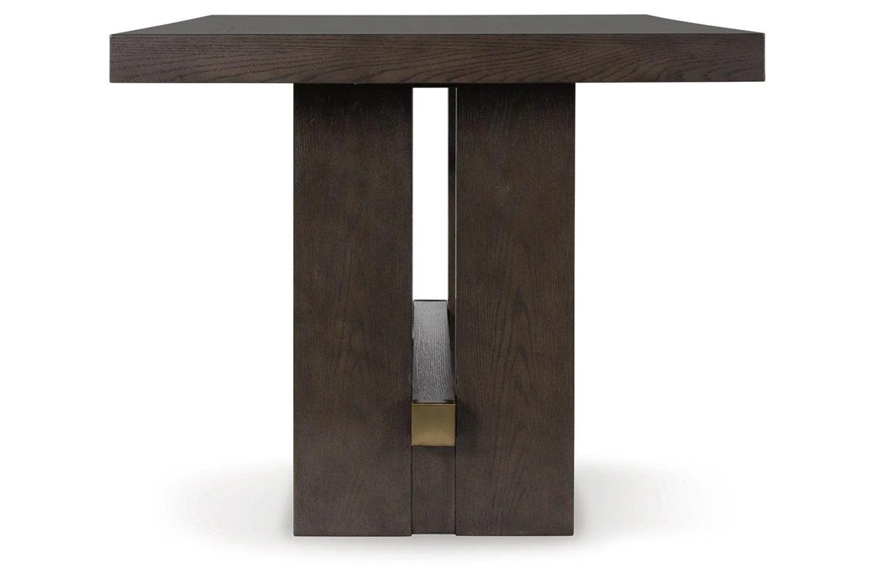 Burkhaus Dark Brown Counter Height Dining Table and 4 Barstools - Image 8
