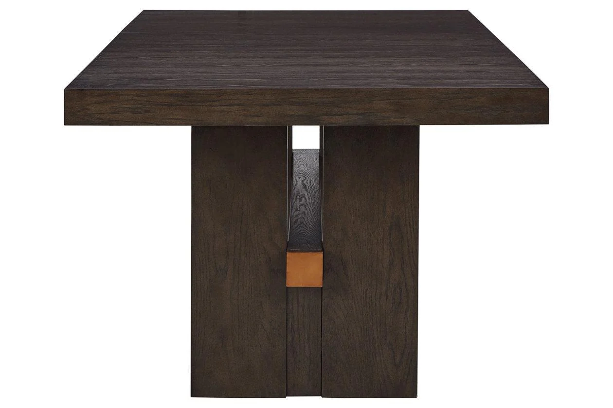Burkhaus Dark Brown Dining Extension Table - Image 4