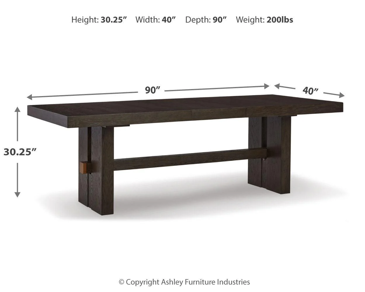 Burkhaus Dark Brown Dining Table and 4 Chairs - Image 4